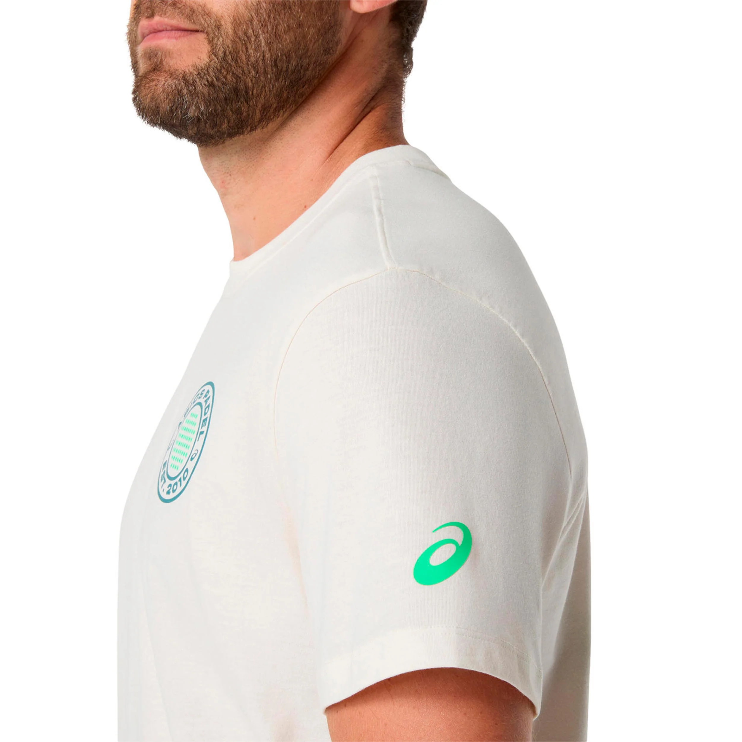 Court Graphic T-Shirt Herren - creme, grün - Image 7