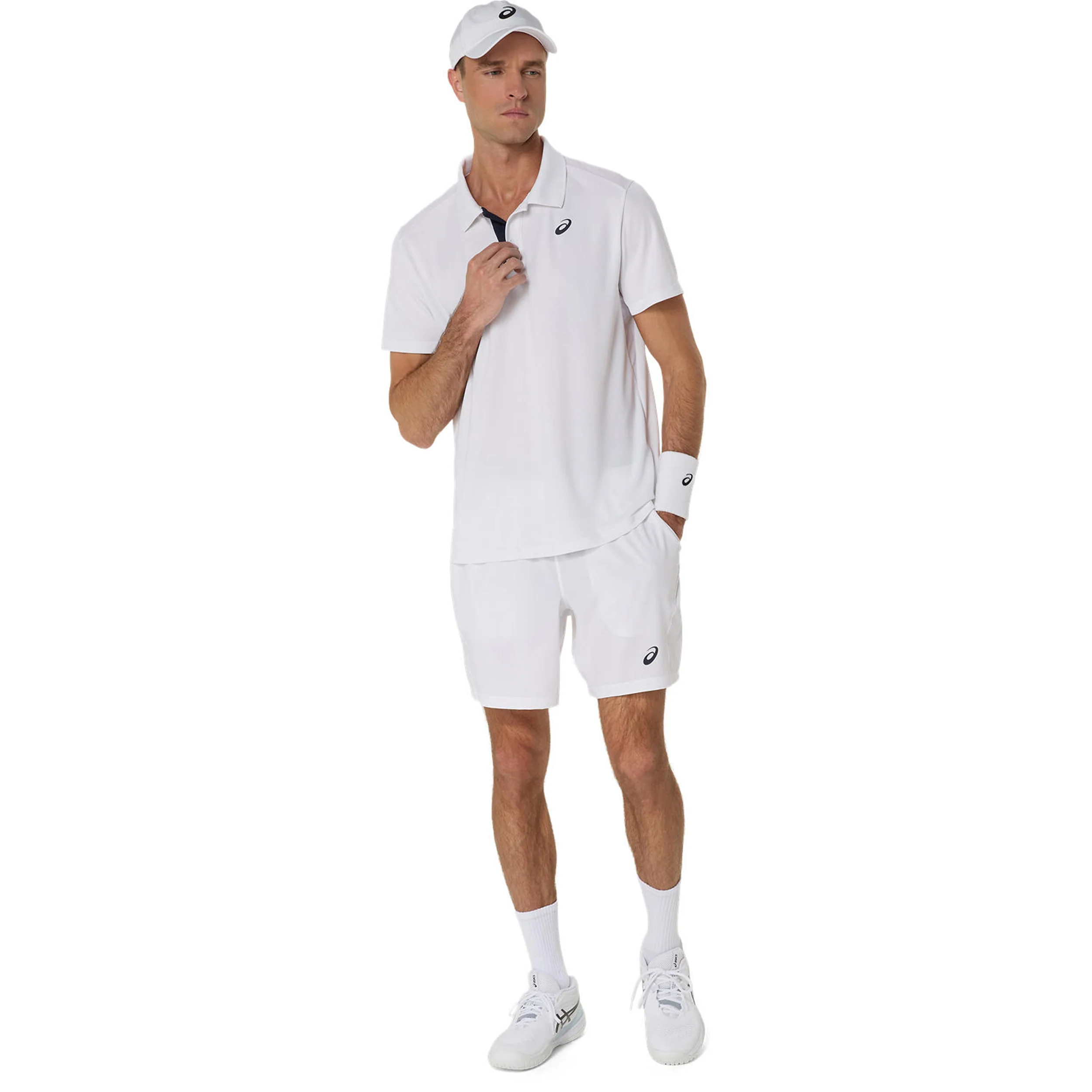 Court Polo Herren-weiß - Image 8