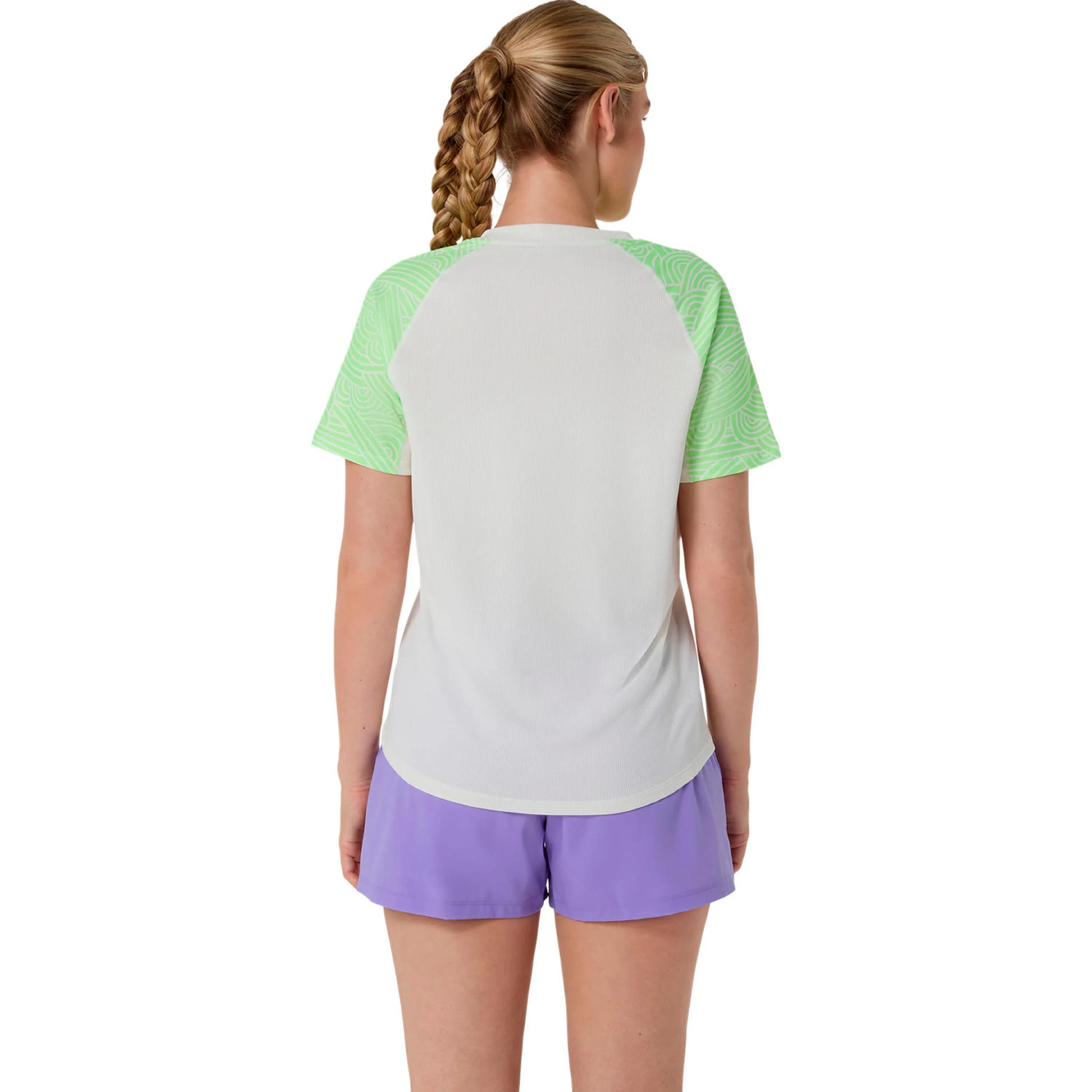Court T-Shirt Damen - limette, creme - Image 4