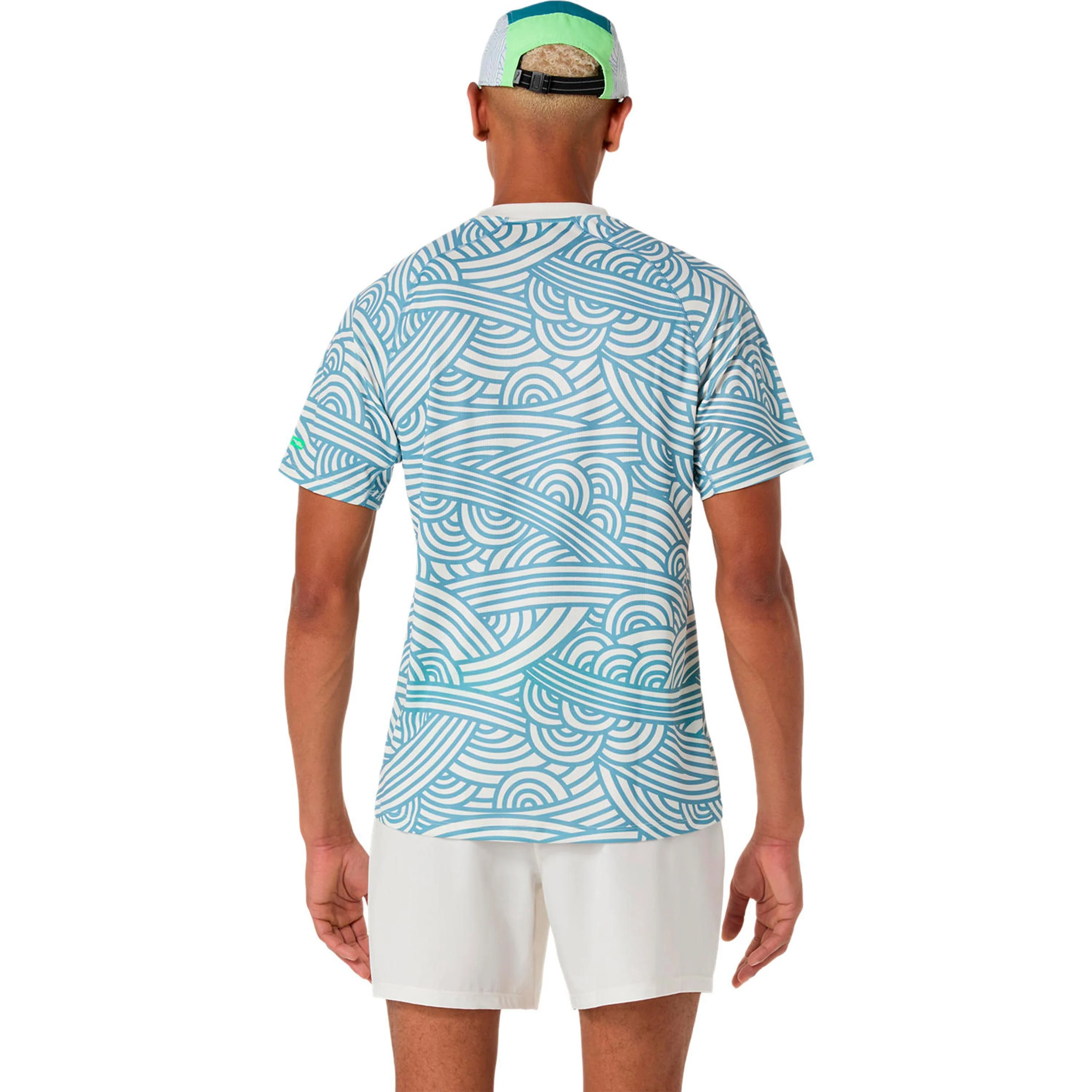 Court T-Shirt Herren - creme, blaugrau - Image 3