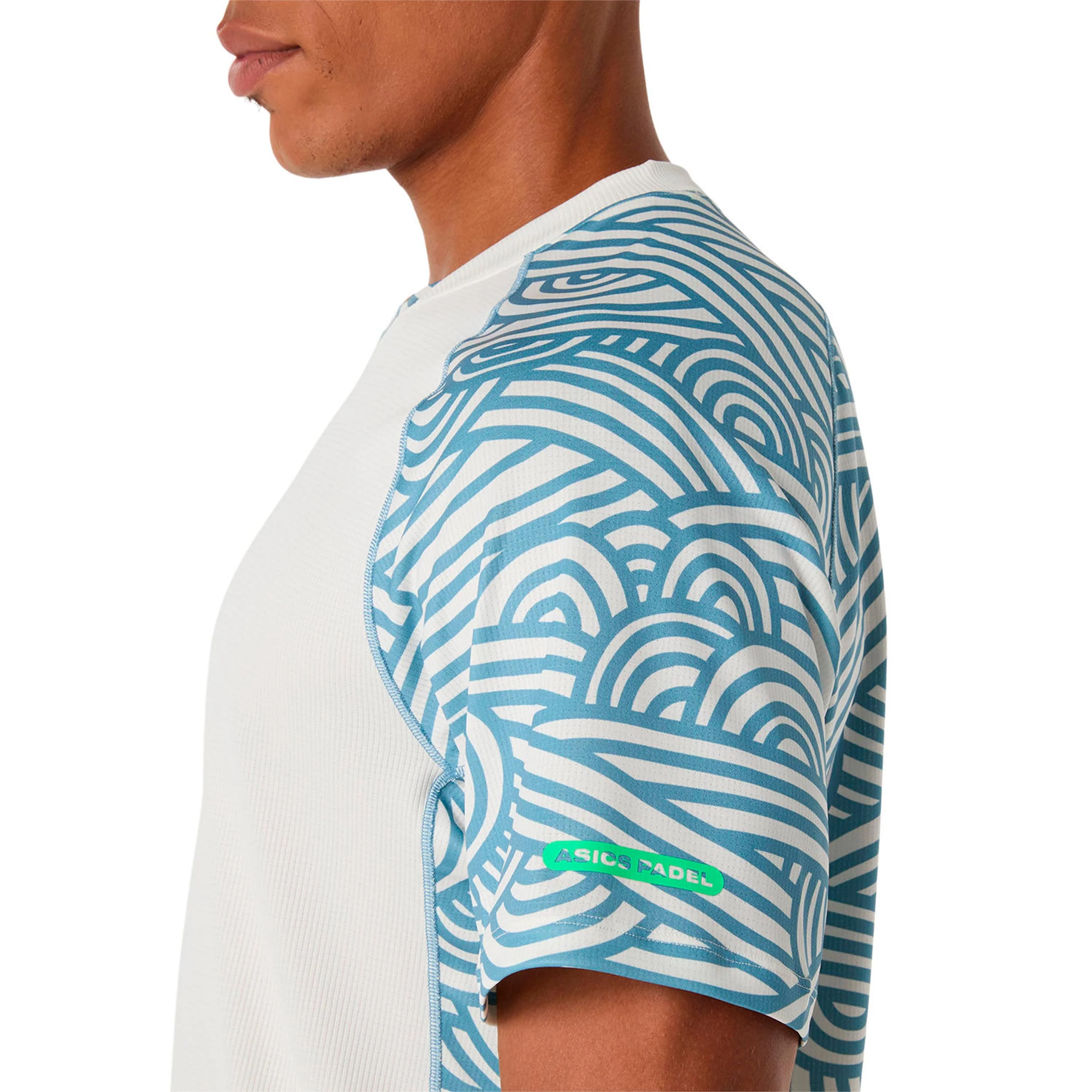 Court T-Shirt Herren - creme, blaugrau - Image 5