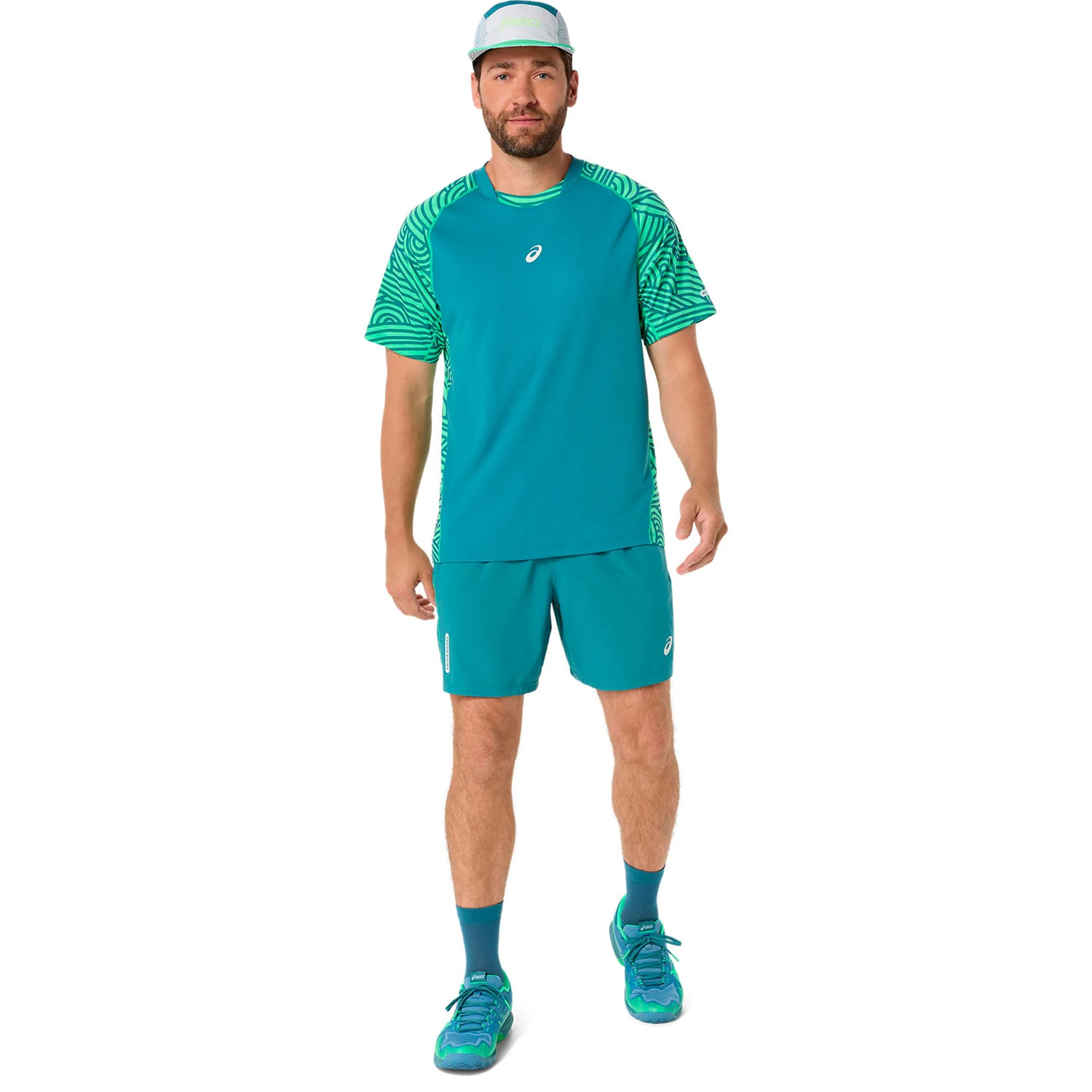 Court T-Shirt Herren - dunkelgrün, hellgrün - Image 6