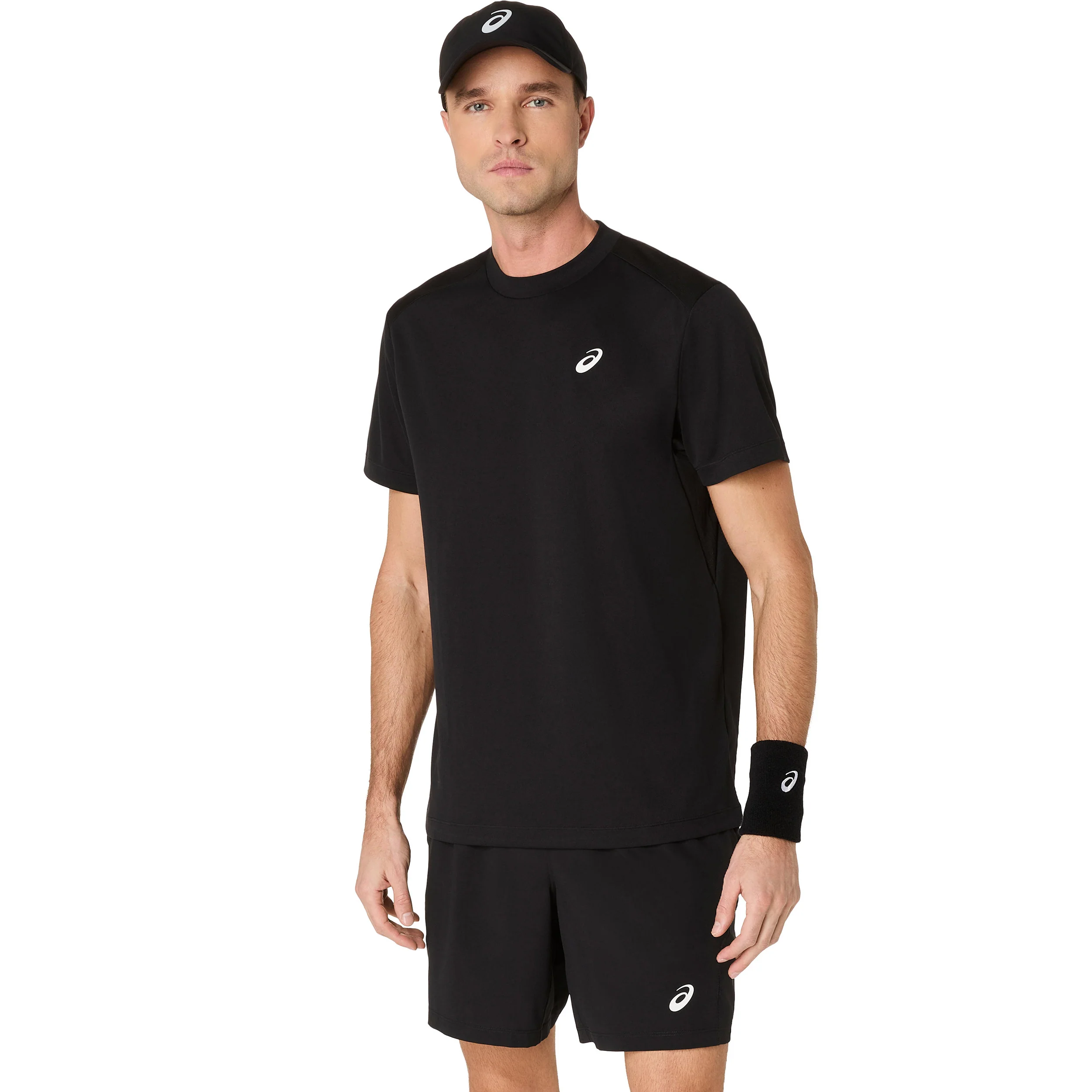 Court T-Shirt Herren-Schwarz