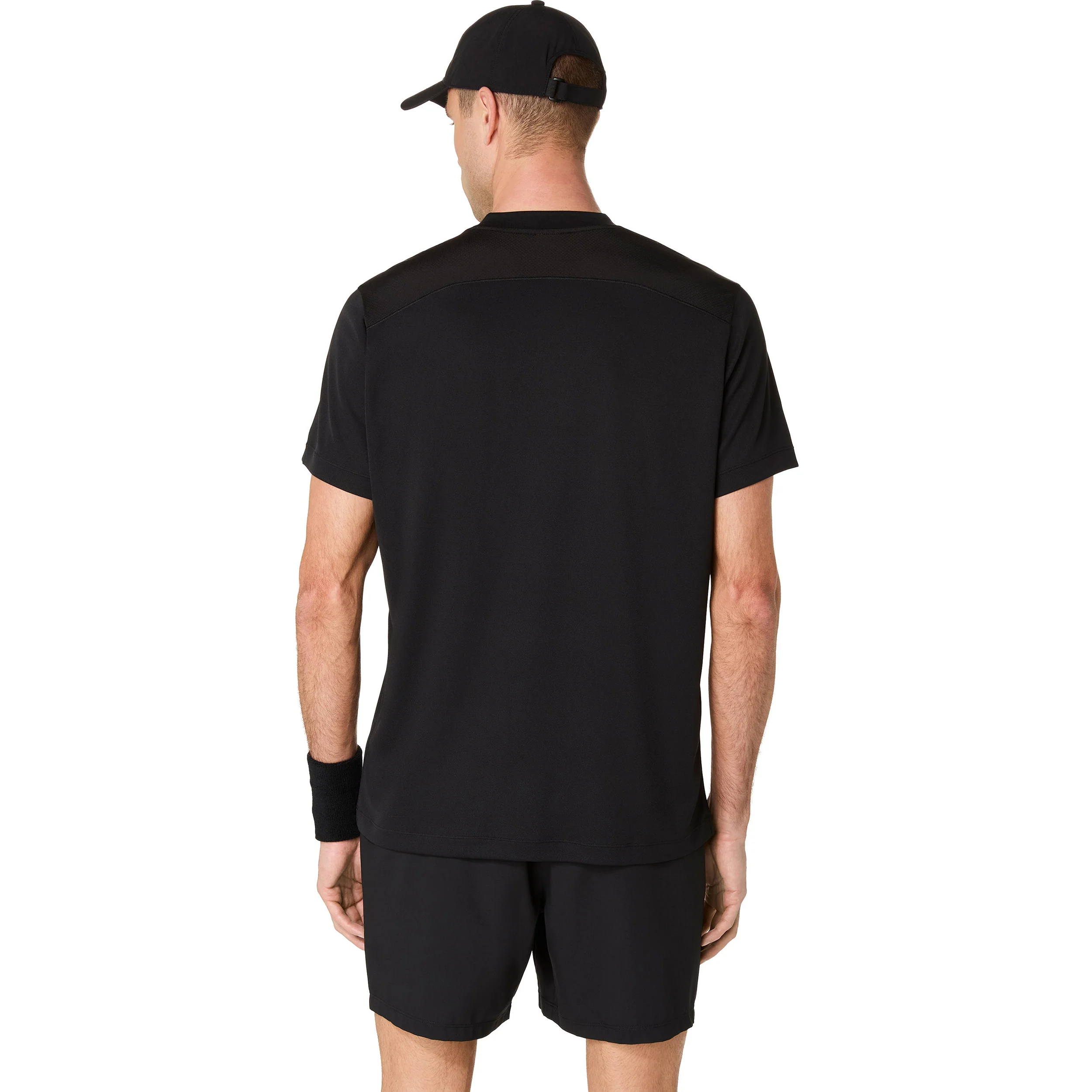 Court T-Shirt Herren-Schwarz - Image 2