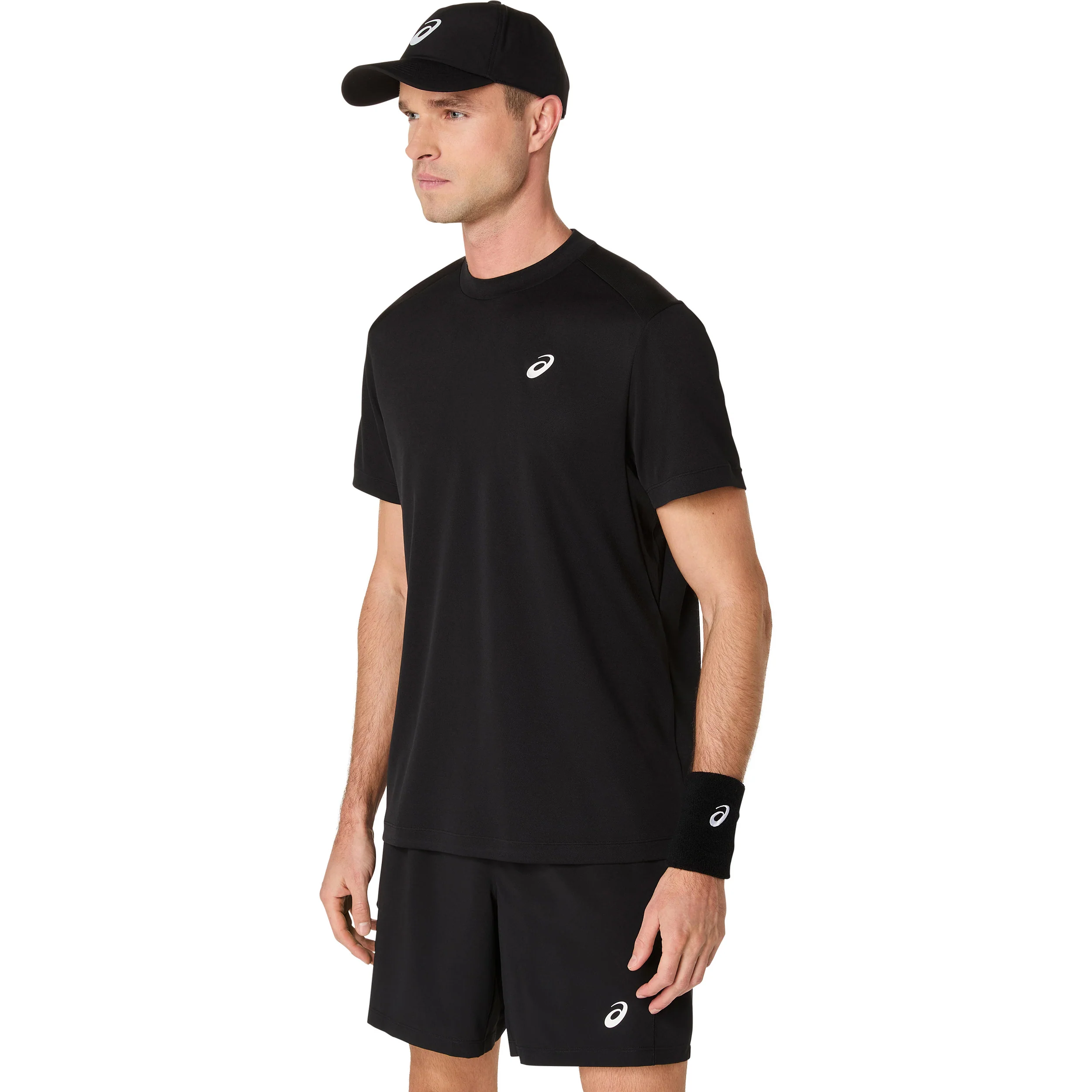 Court T-Shirt Herren-Schwarz - Image 3