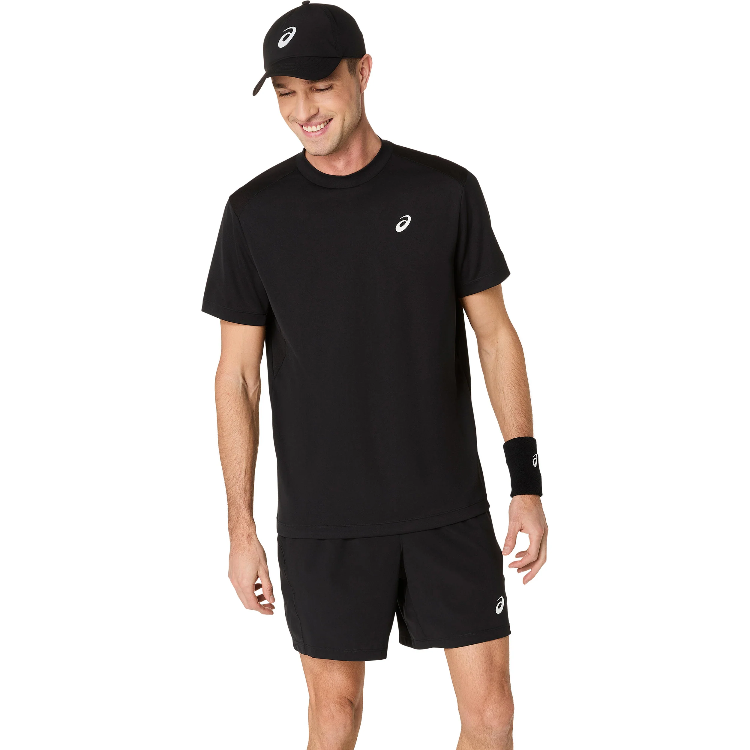 Court T-Shirt Herren-Schwarz - Image 5