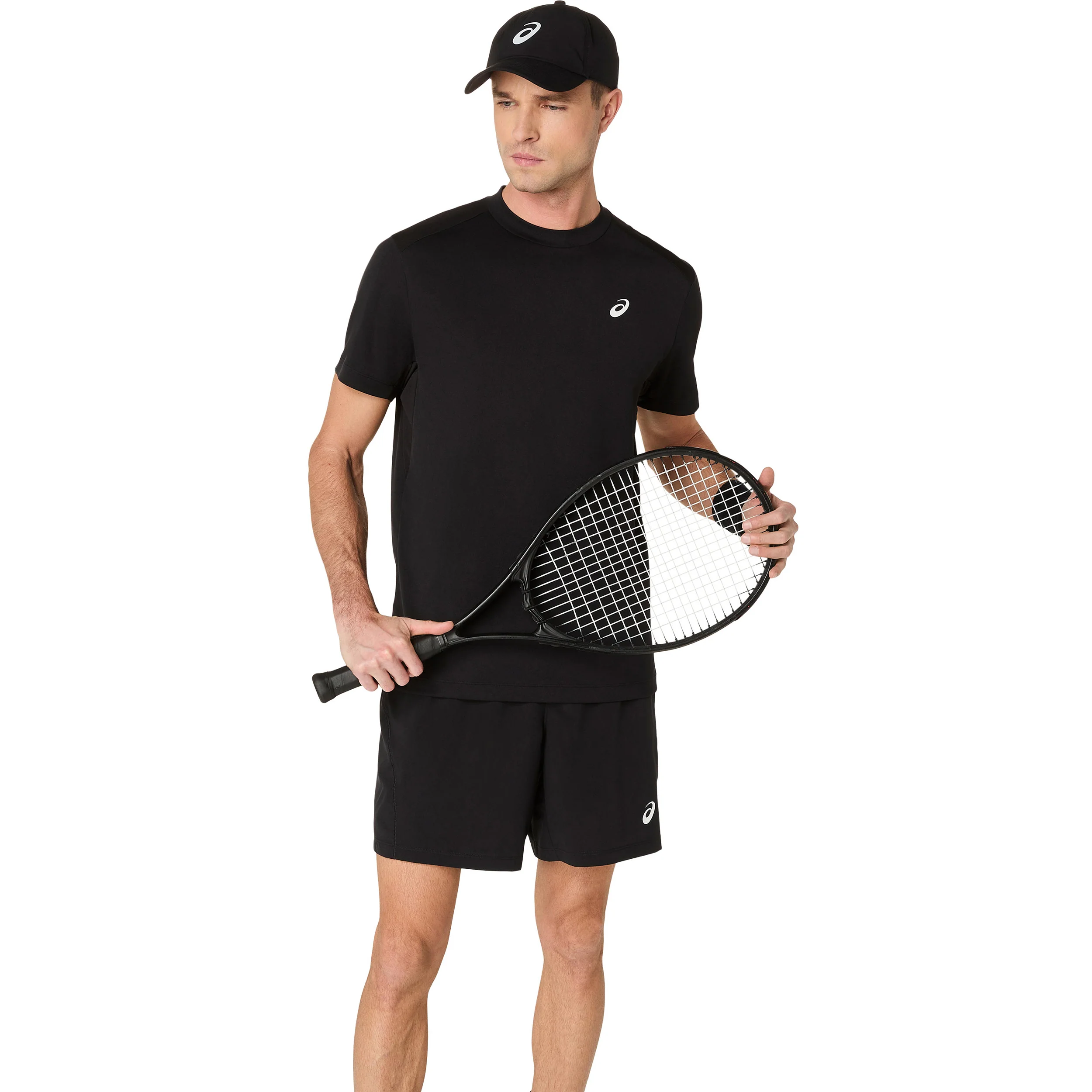 Court T-Shirt Herren-Schwarz - Image 6