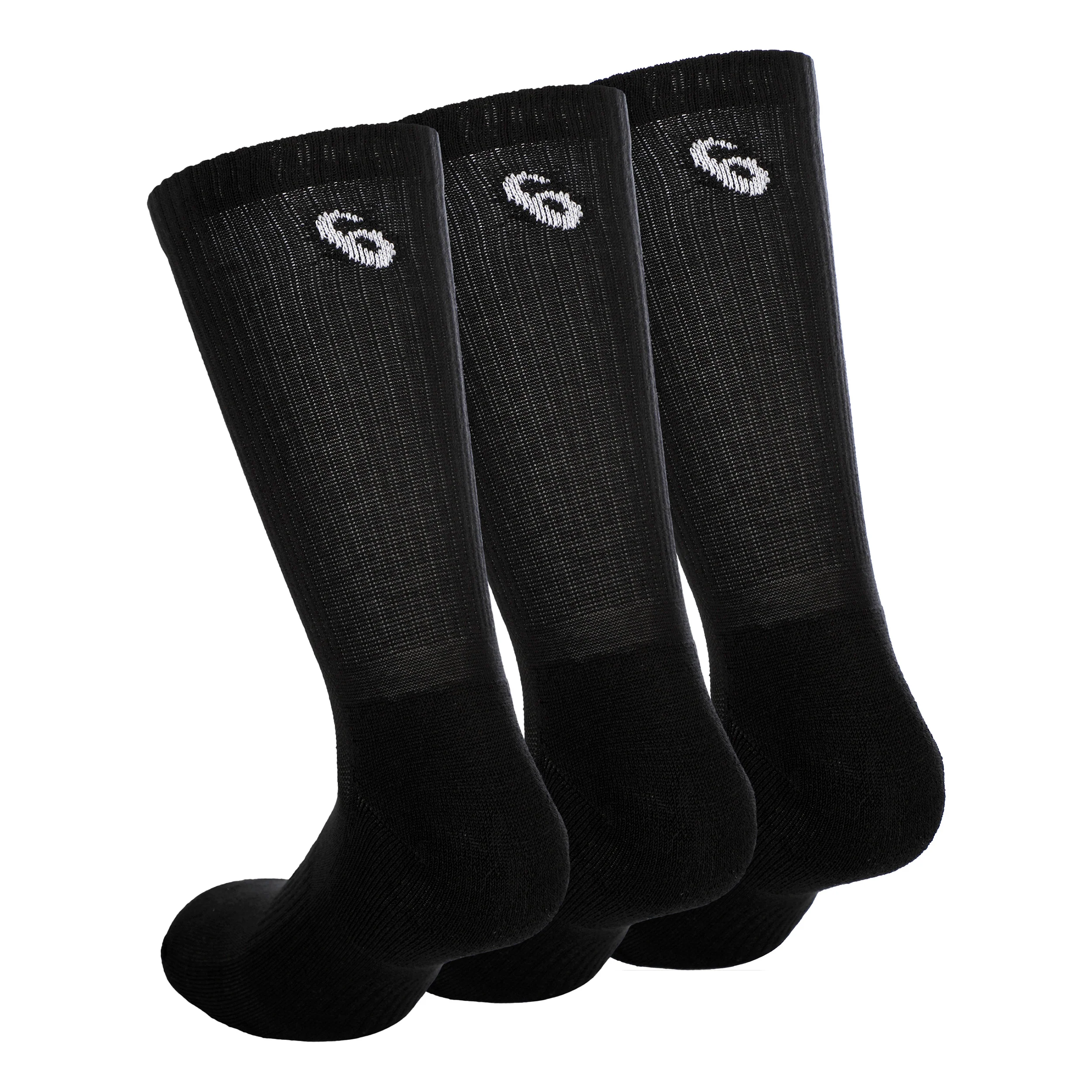Crew Sportsocken 3er Pack-Schwarz,Weiß - Image 2