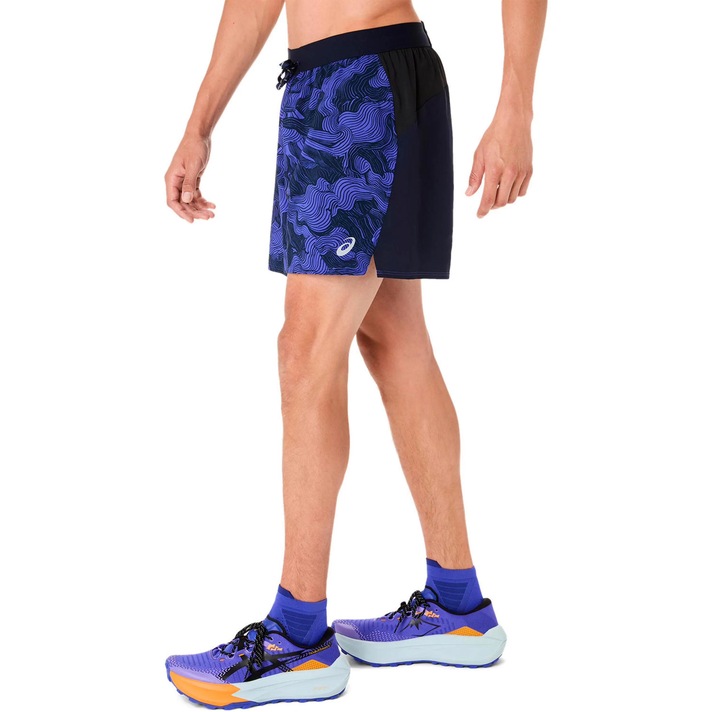 Fujitrail AOP 5in Laufshorts Herren-dunkelblau, blau - Image 2