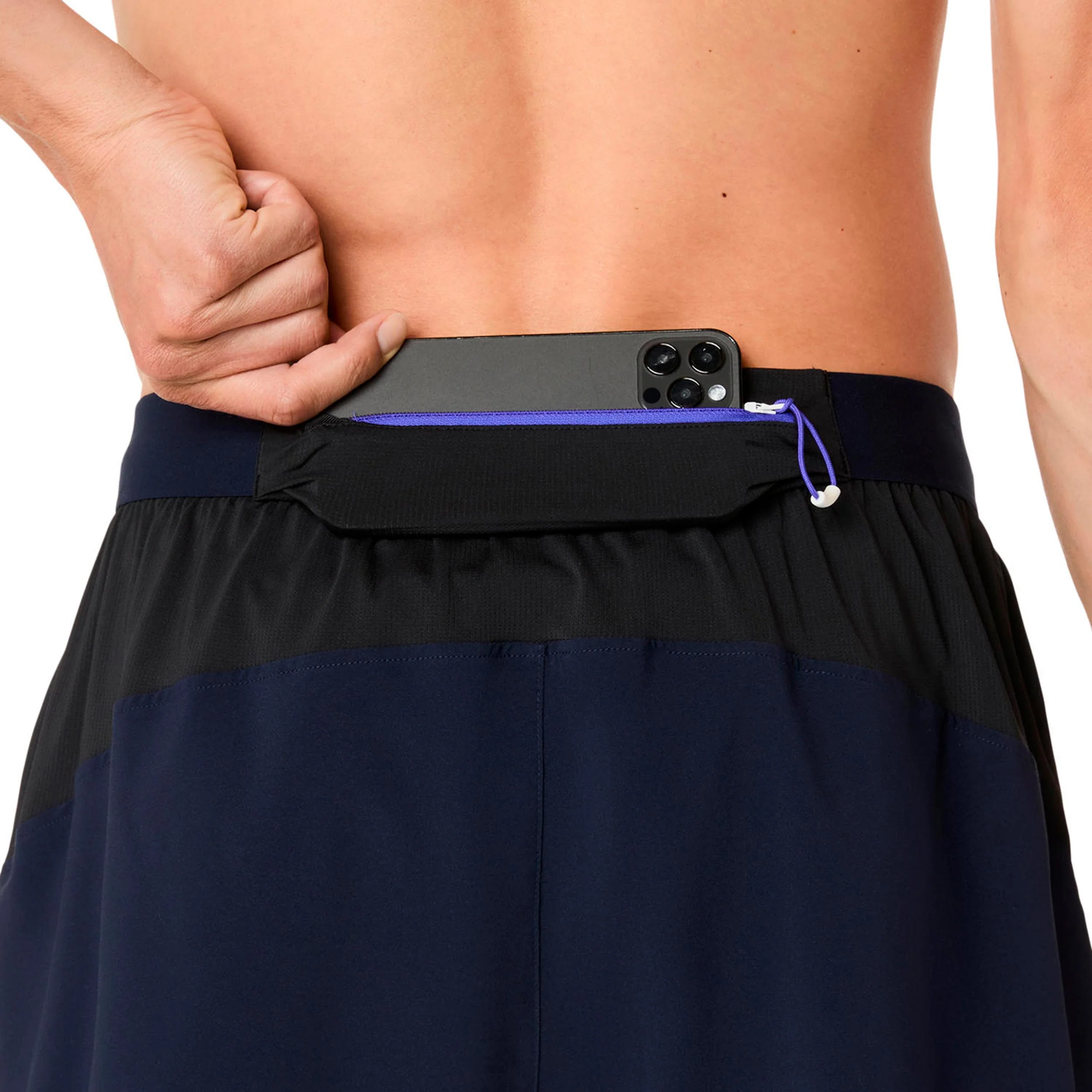 Fujitrail AOP 5in Laufshorts Herren-dunkelblau, blau - Image 7