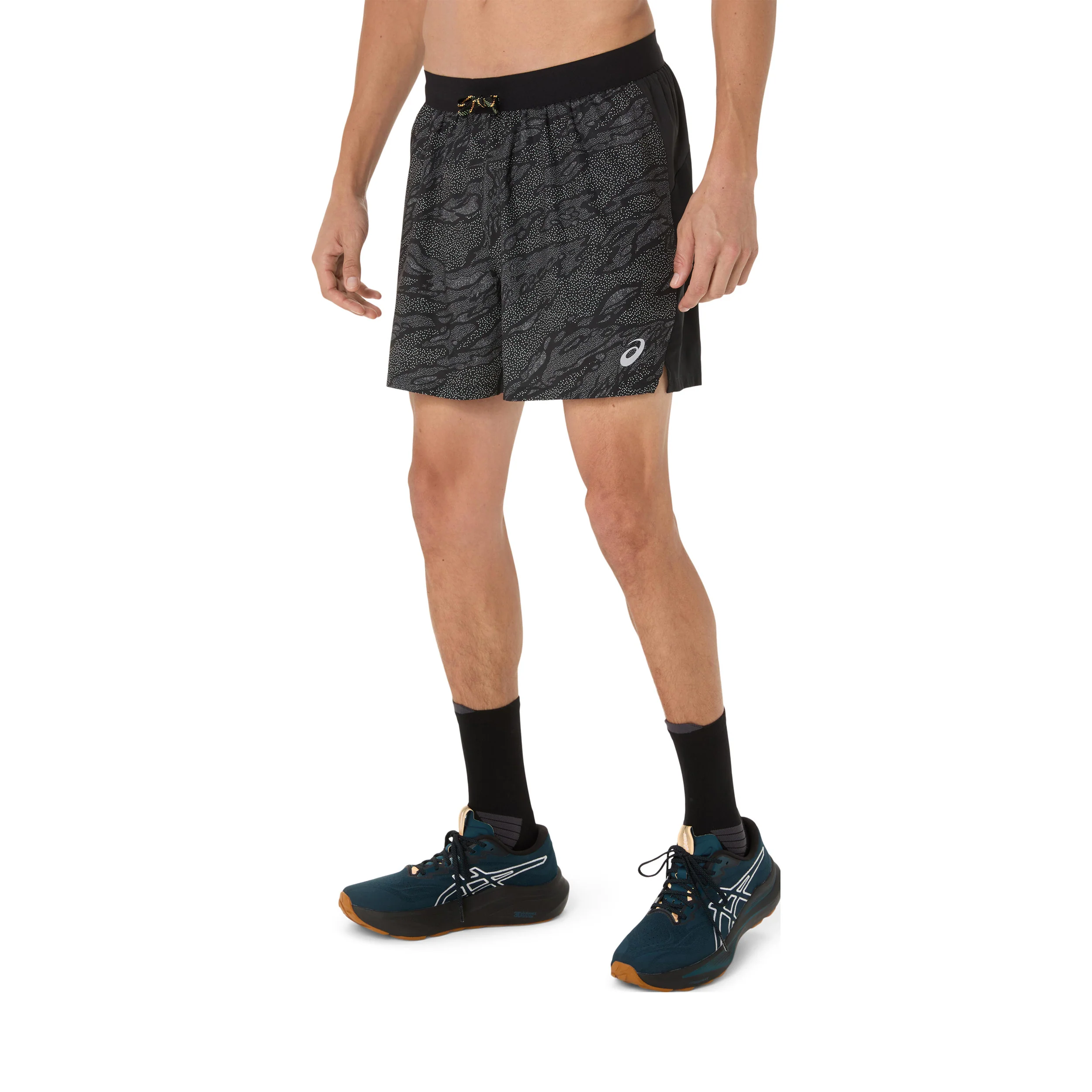 Fujitrail AOP 5in Laufshorts Herren-Schwarz - Image 2