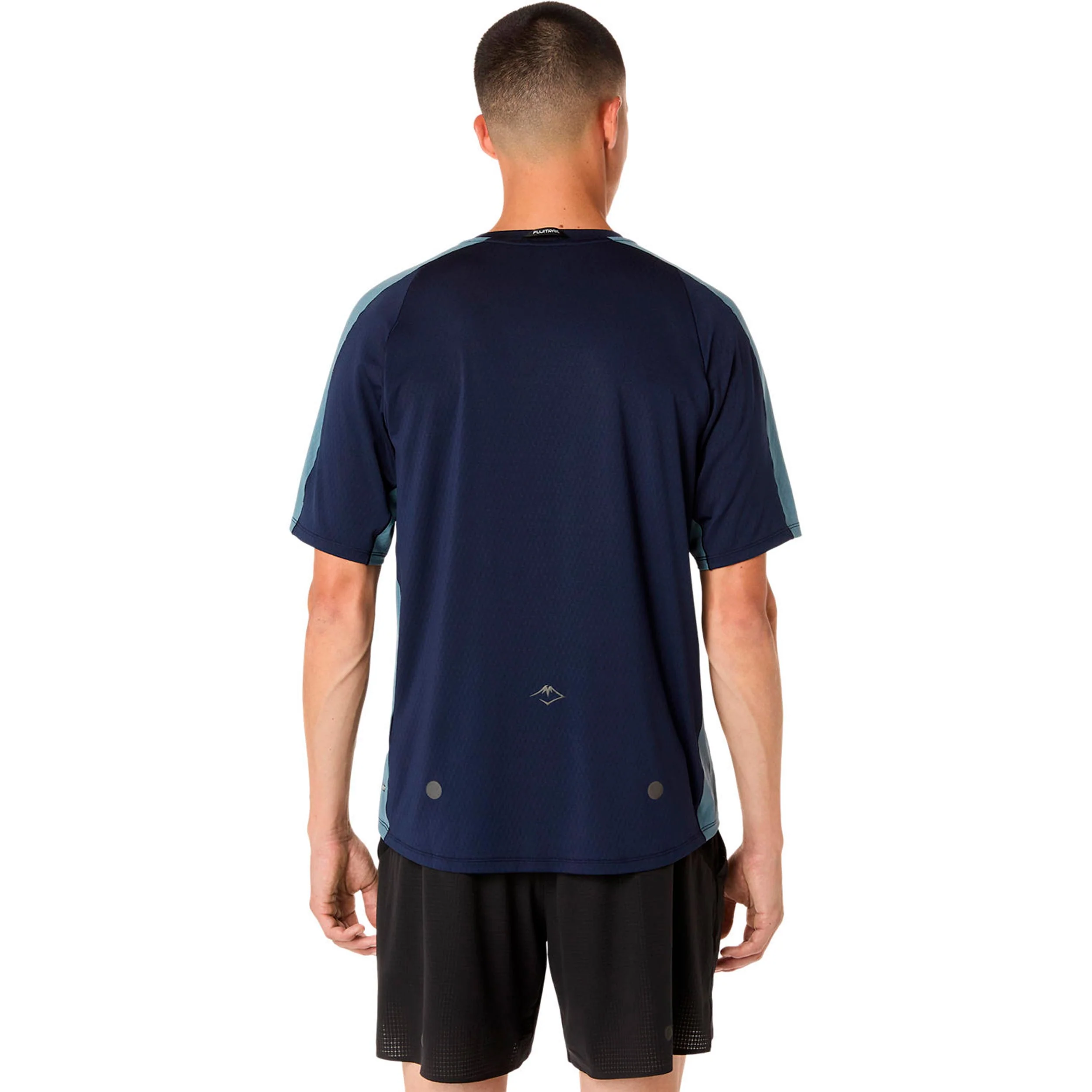 Fujitrail Elite Laufshirt Herren-dunkelblau, grau - Image 3
