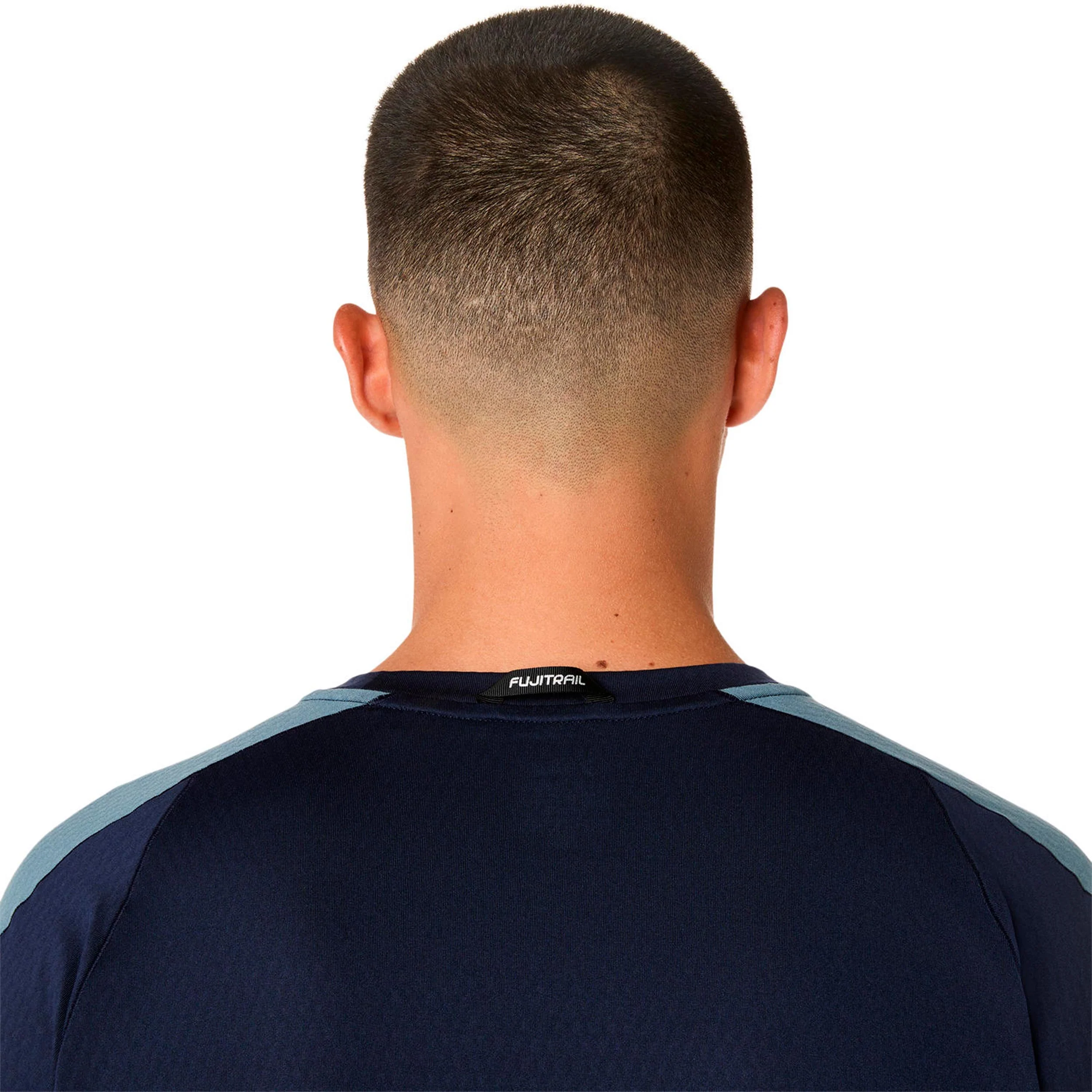 Fujitrail Elite Laufshirt Herren-dunkelblau, grau - Image 5