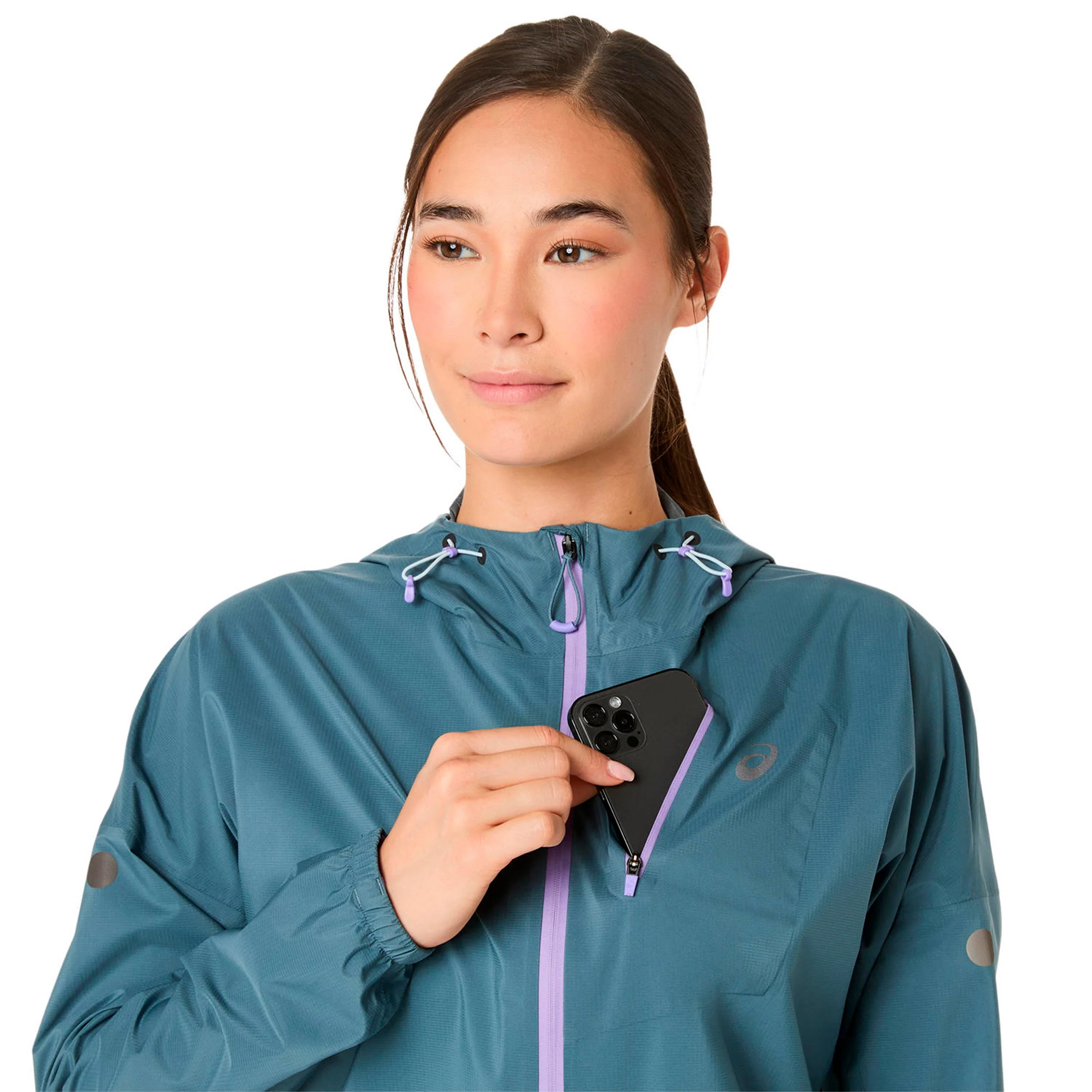 Fujitrail Elite Waterproof Laufjacke Damen-grau - Image 4