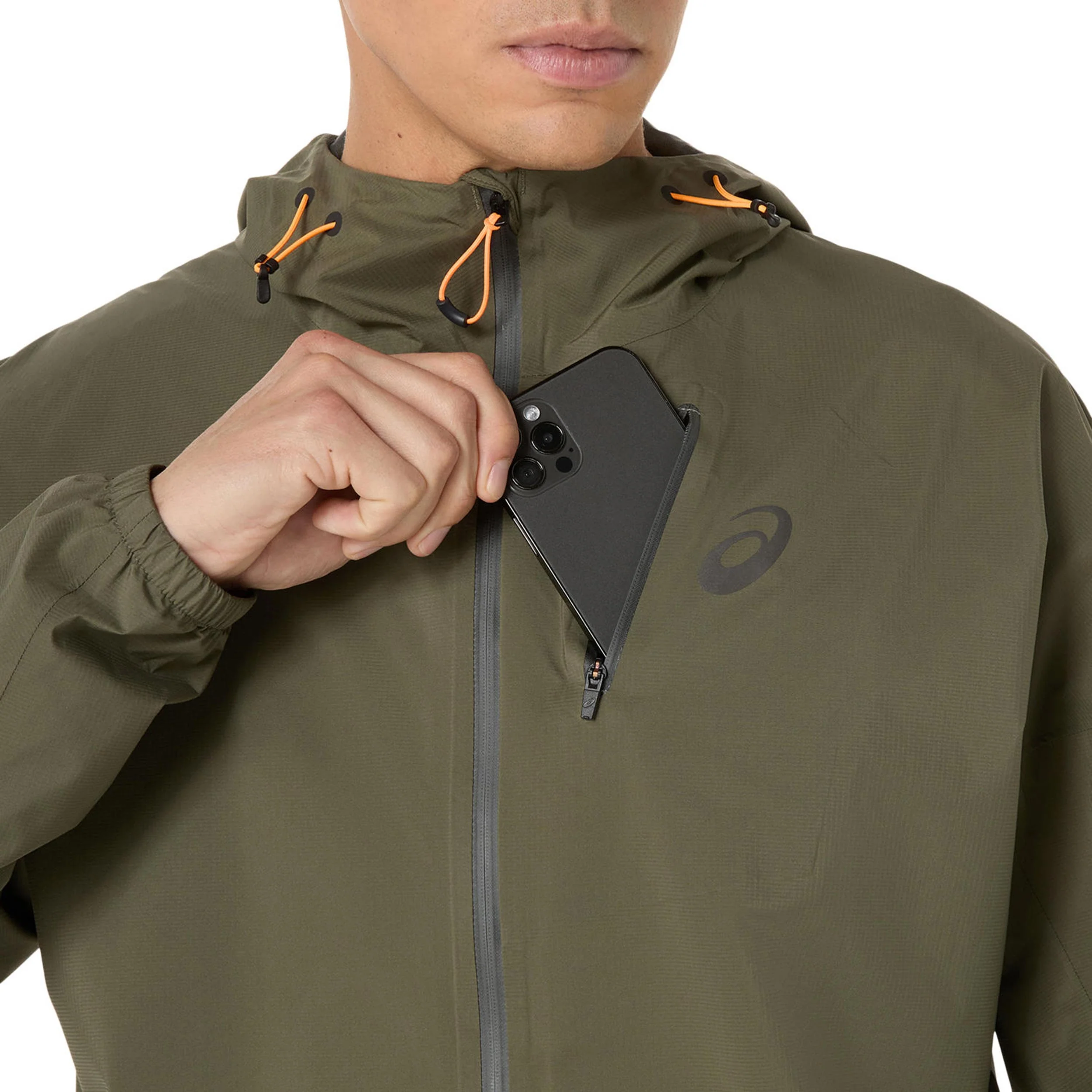 Fujitrail Elite Waterproof Laufjacke Herren-grün - Image 4