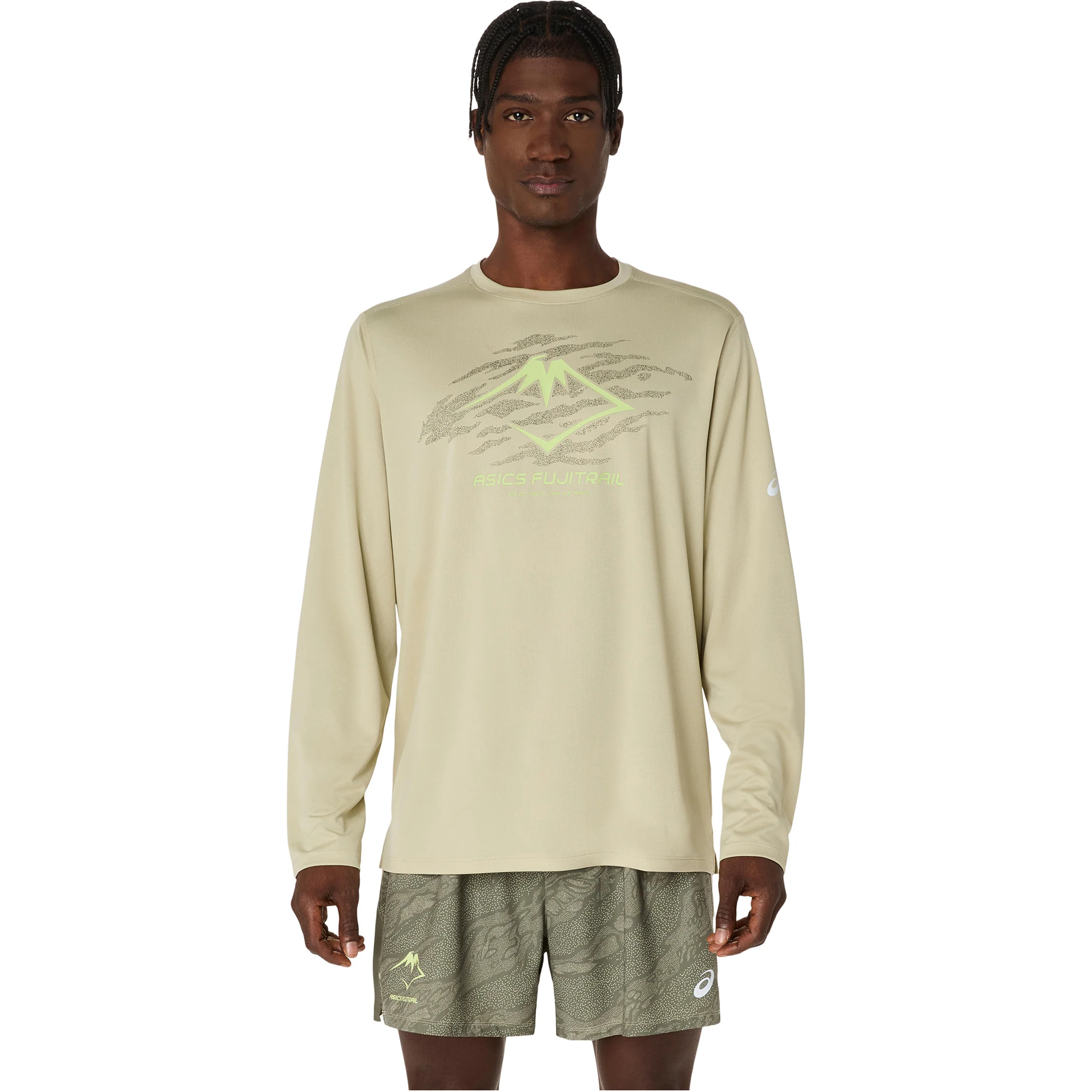Fujitrail Logo Laufshirt Herren-Grün