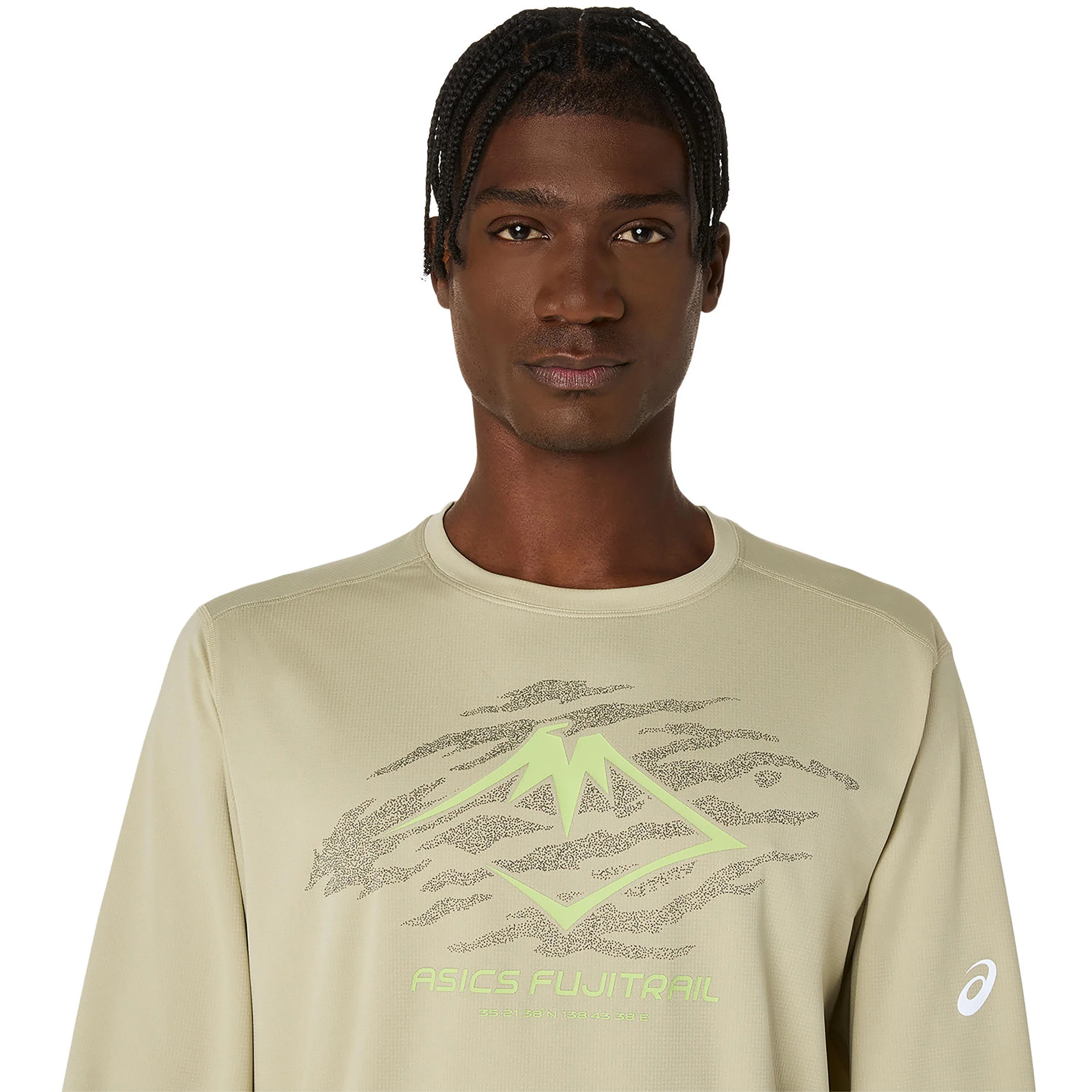 Fujitrail Logo Laufshirt Herren-Grün - Image 4