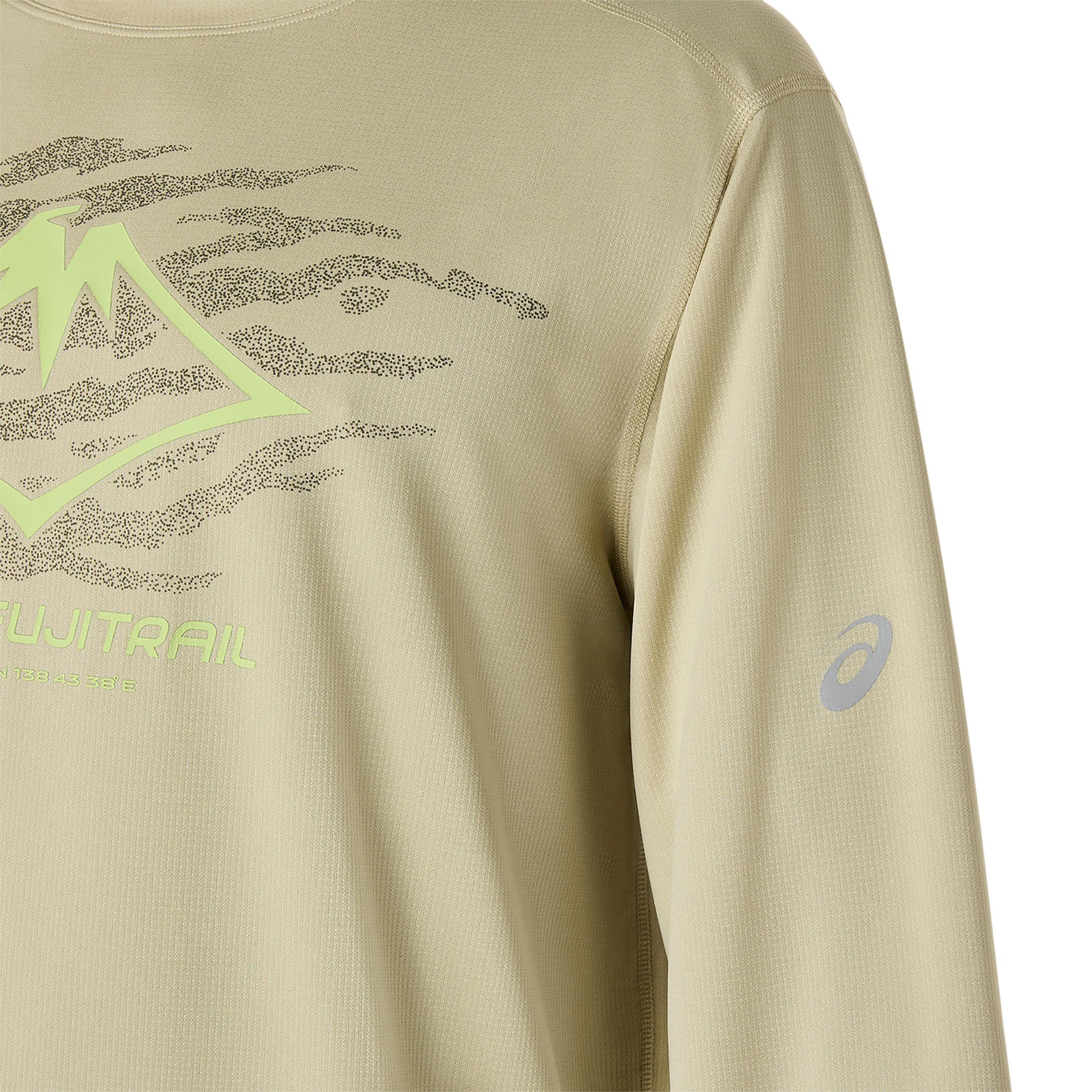 Fujitrail Logo Laufshirt Herren-Grün - Image 5
