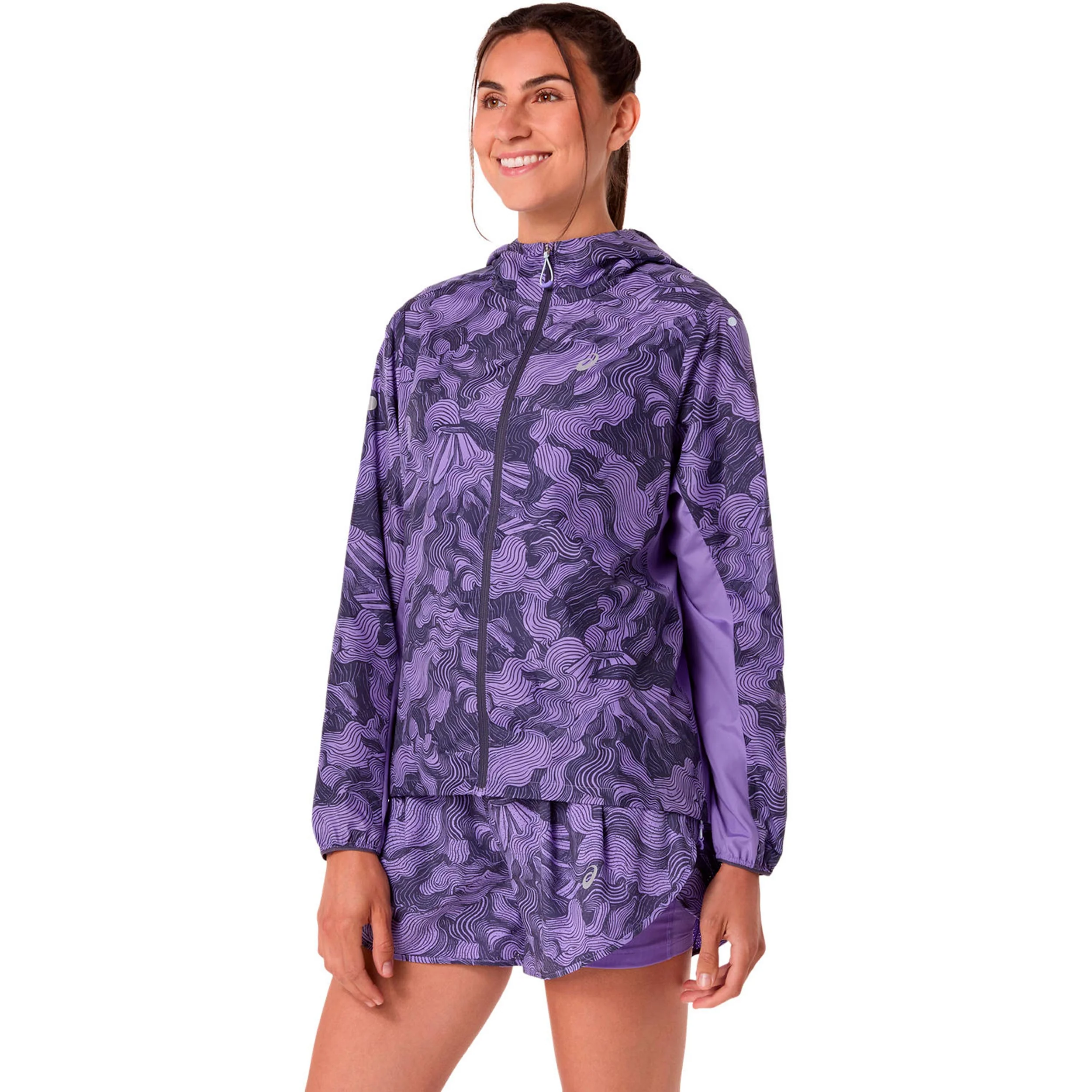 Fujitrail Packable Laufjacke Damen-lila - Image 3