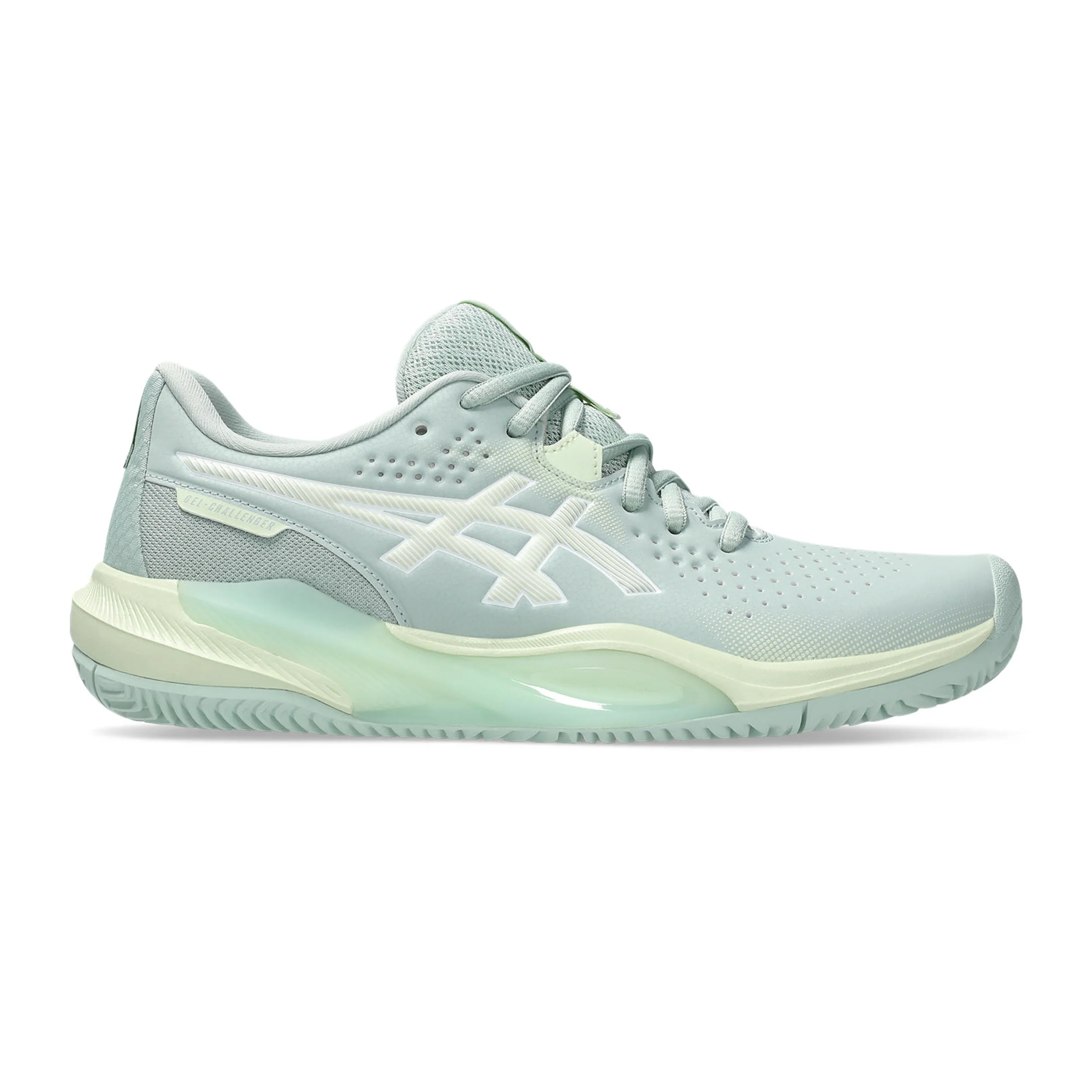 Gel-Challenger 15 Sandplatzschuh Damen-Blaugrau,Limette