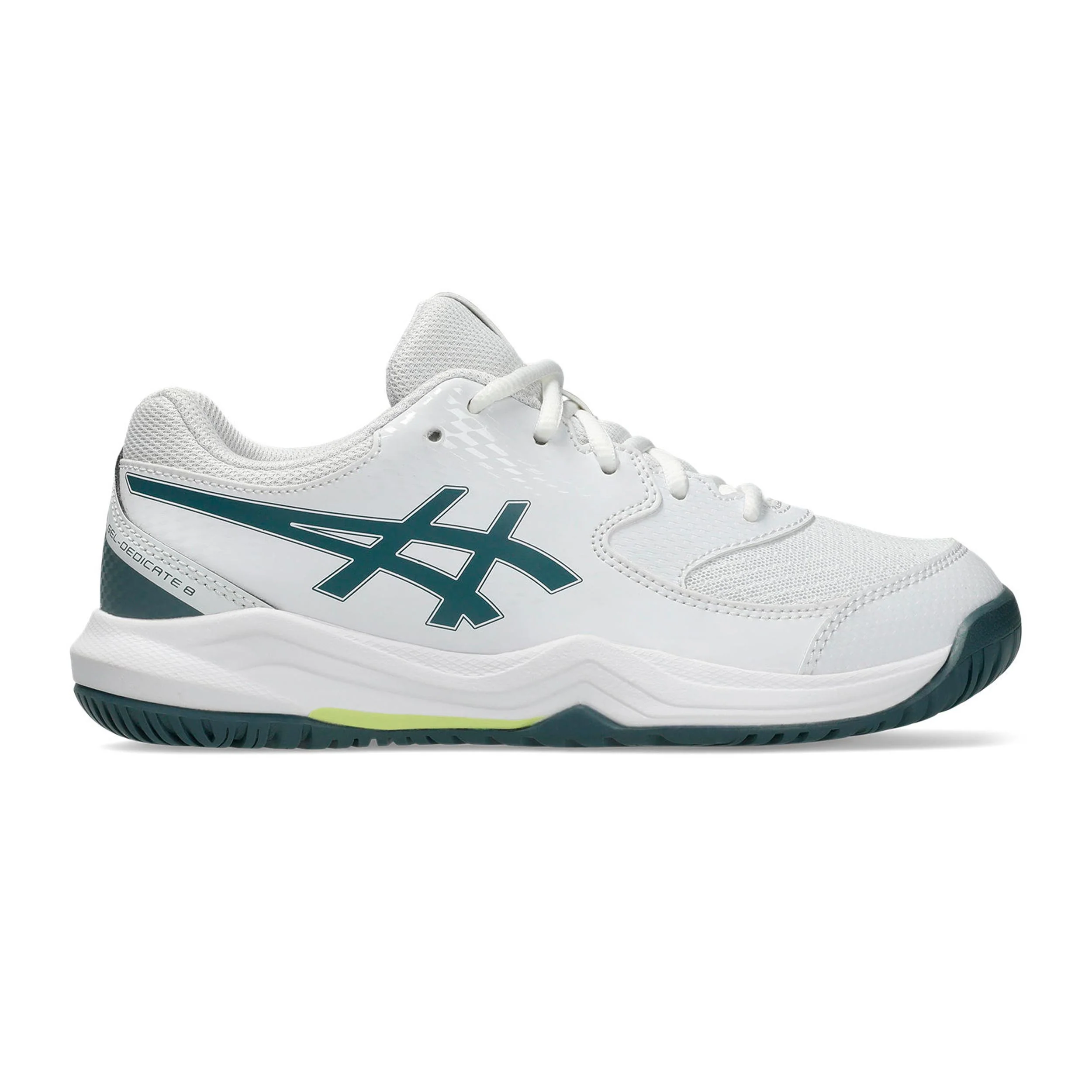 Gel-Dedicate 8 GS Allcourtschuh Kinder - weiß, grau