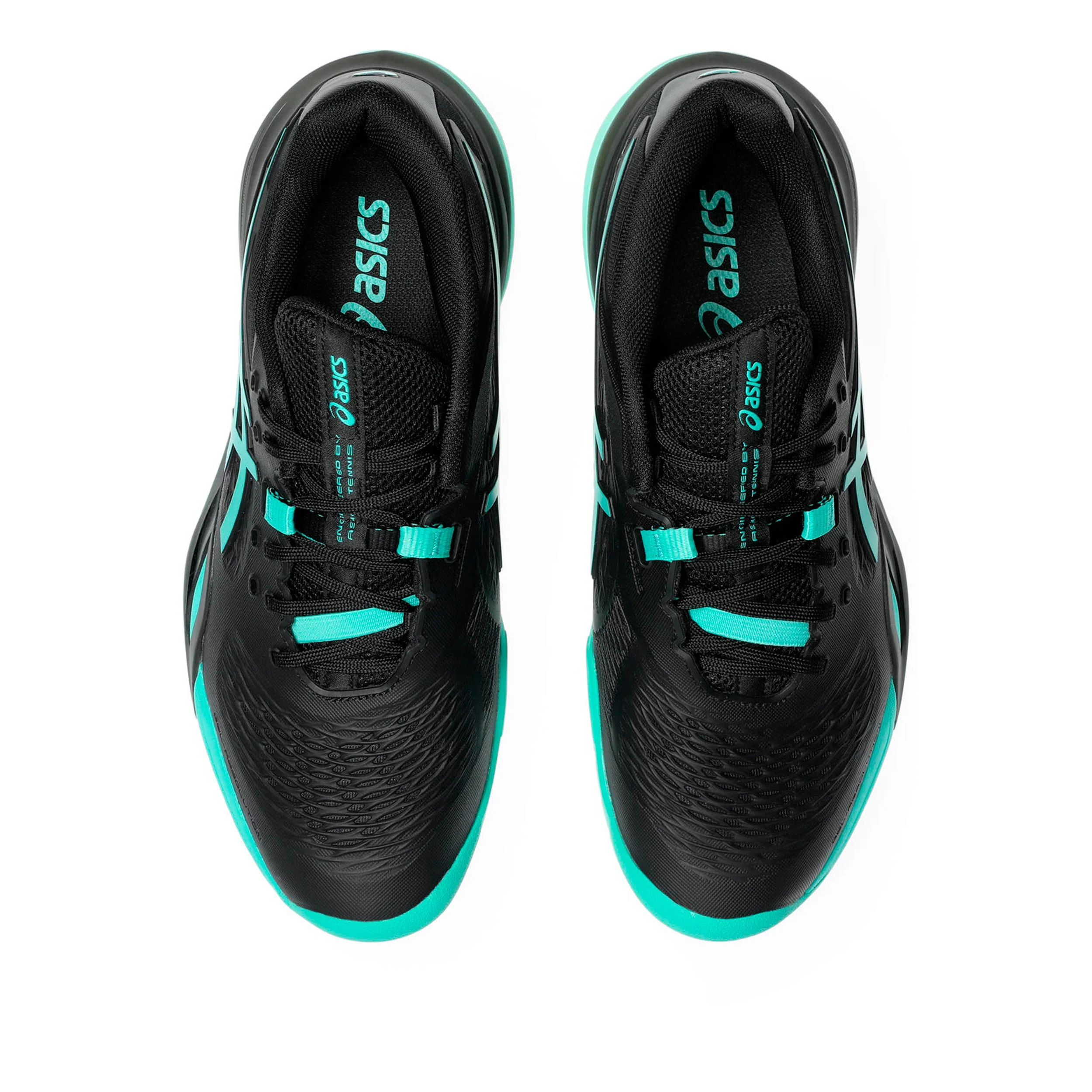 Gel-Resolution X Allcourtschuh Herren - schwarz, türkis - Image 3