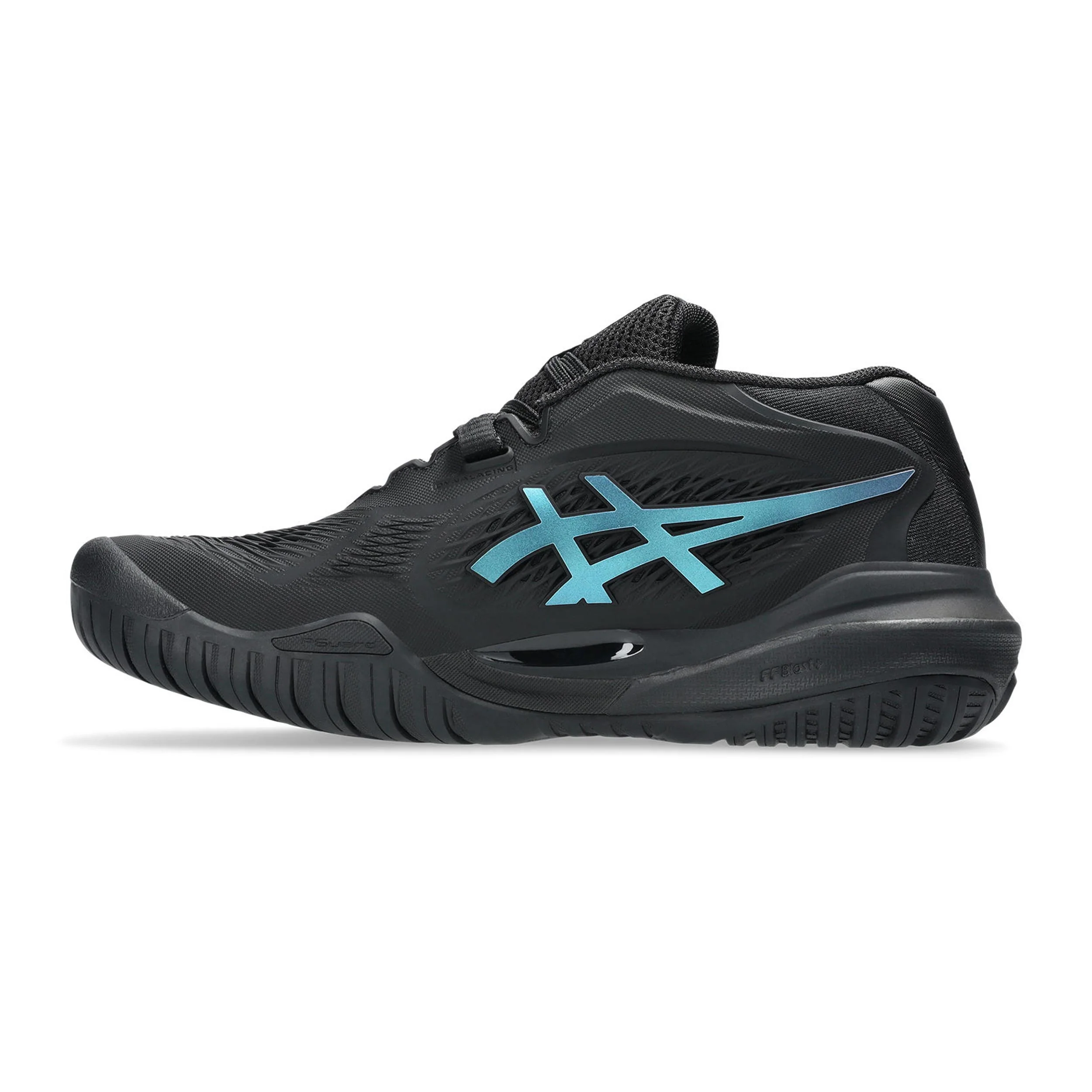 Gel-Resolution X Night Energy Allcourtschuh Damen - schwarz, blau - Image 2