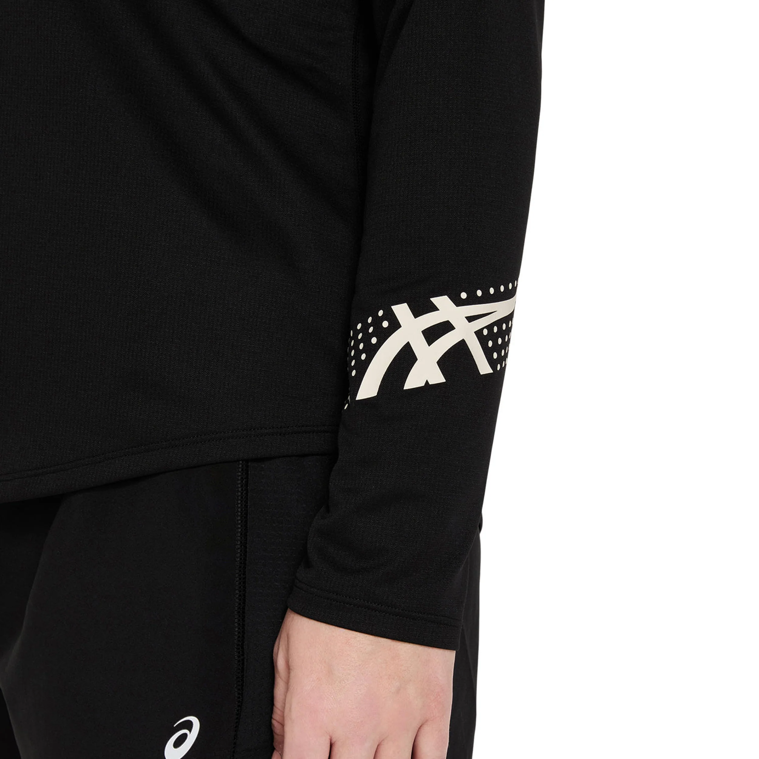 Icon 1/2 Zip Laufshirt Damen-Schwarz - Image 10