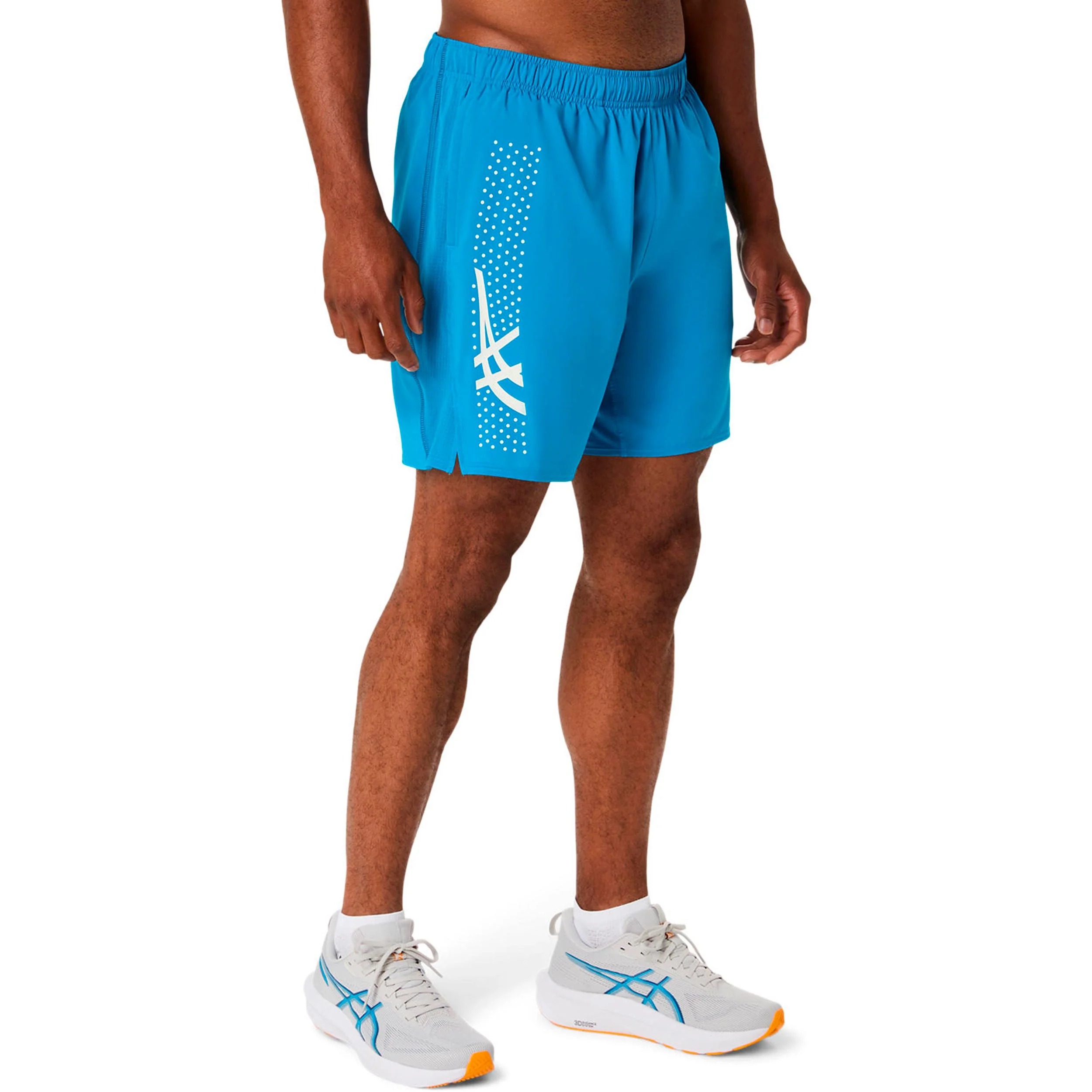 Icon 7in Laufshorts Herren-blau, beige - Image 3