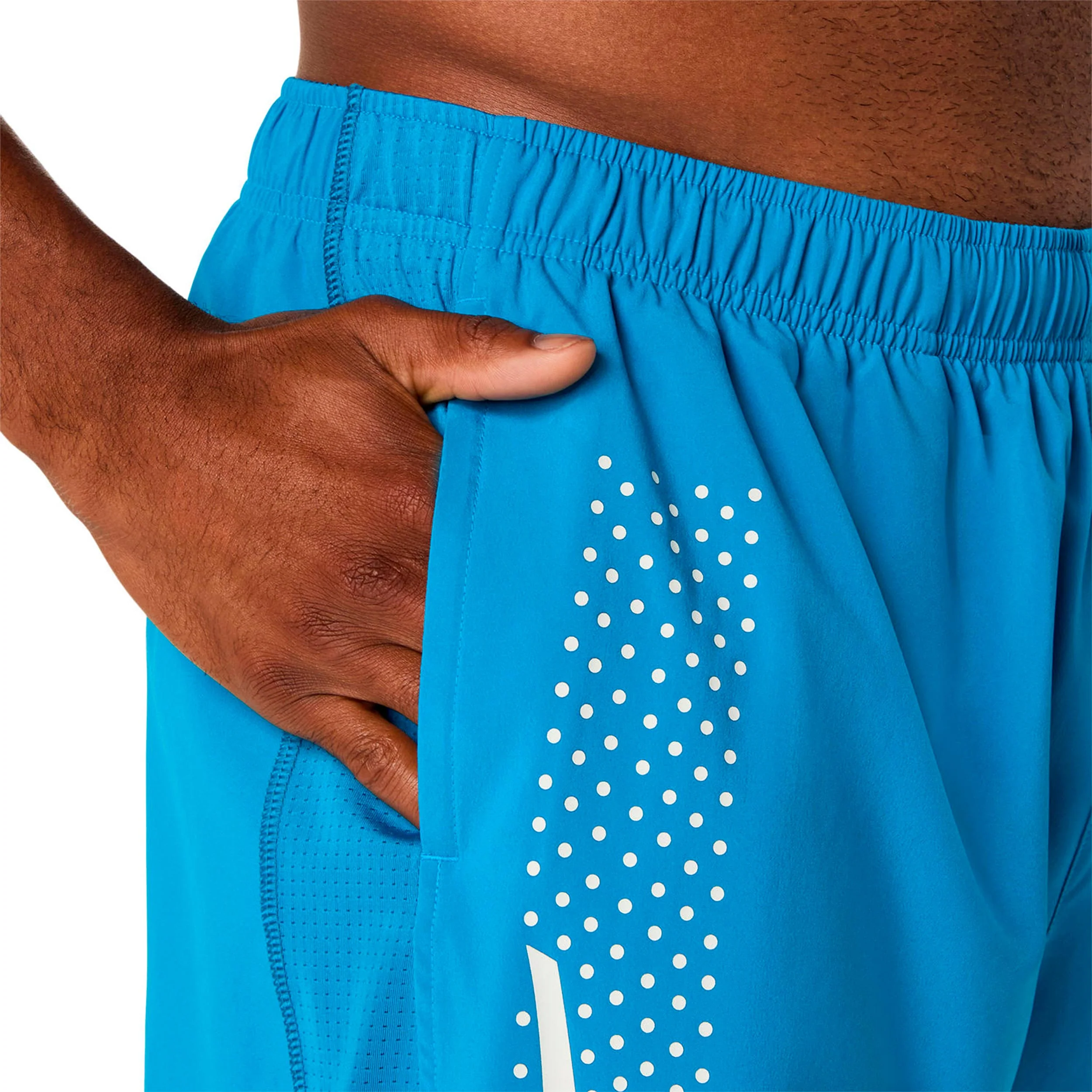 Icon 7in Laufshorts Herren-blau, beige - Image 5