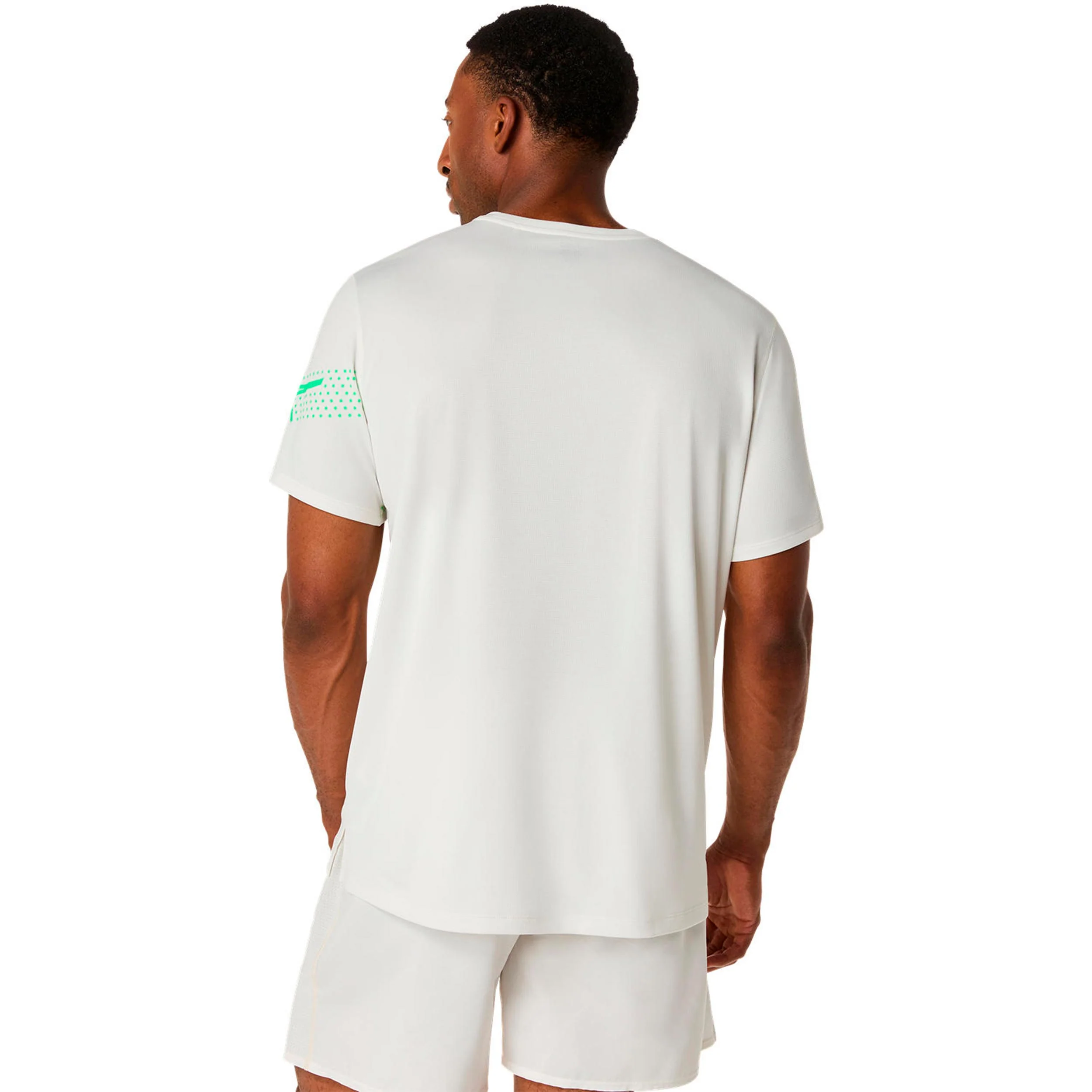 Icon Laufshirt Herren-beige, grün - Image 3