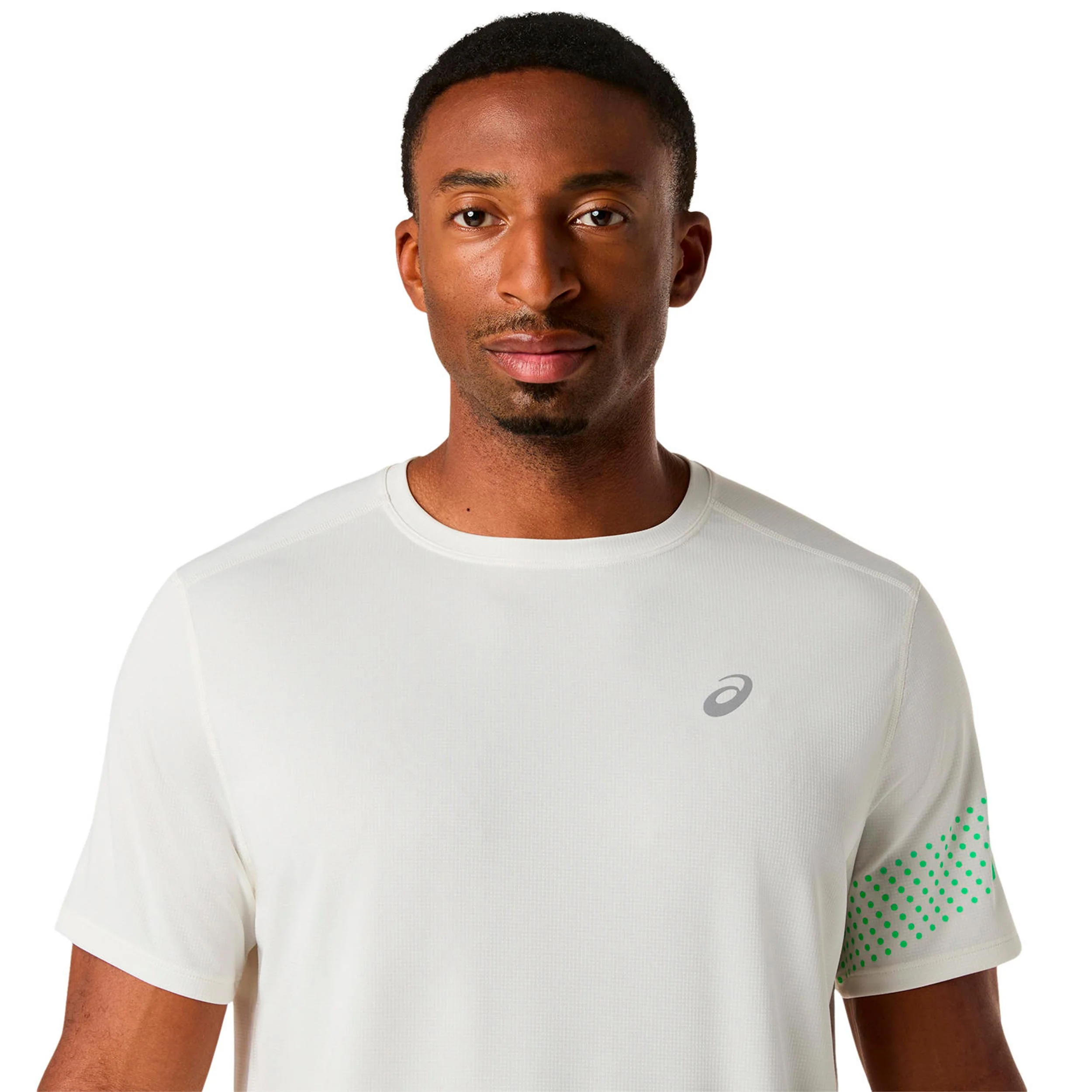 Icon Laufshirt Herren-beige, grün - Image 4