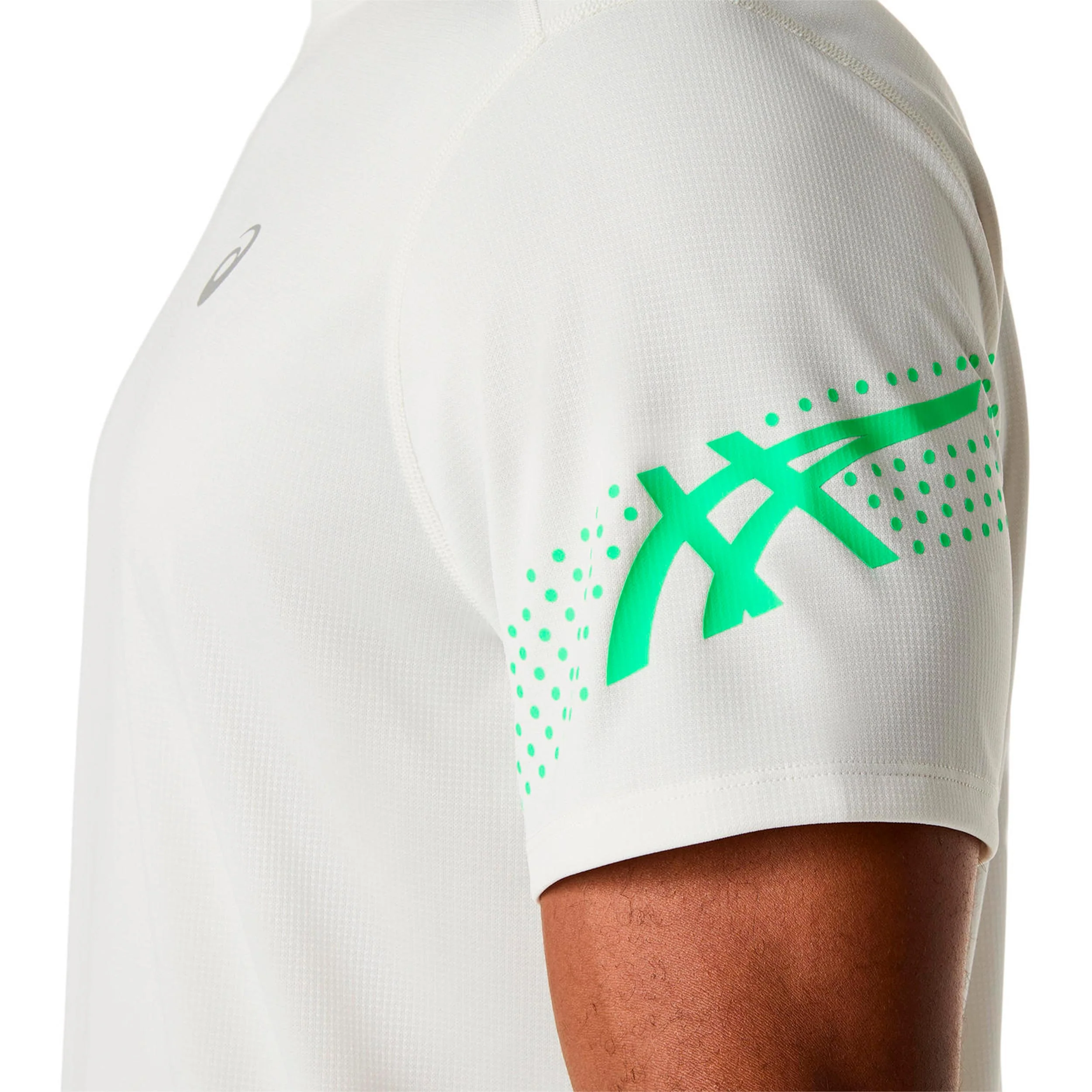 Icon Laufshirt Herren-beige, grün - Image 5