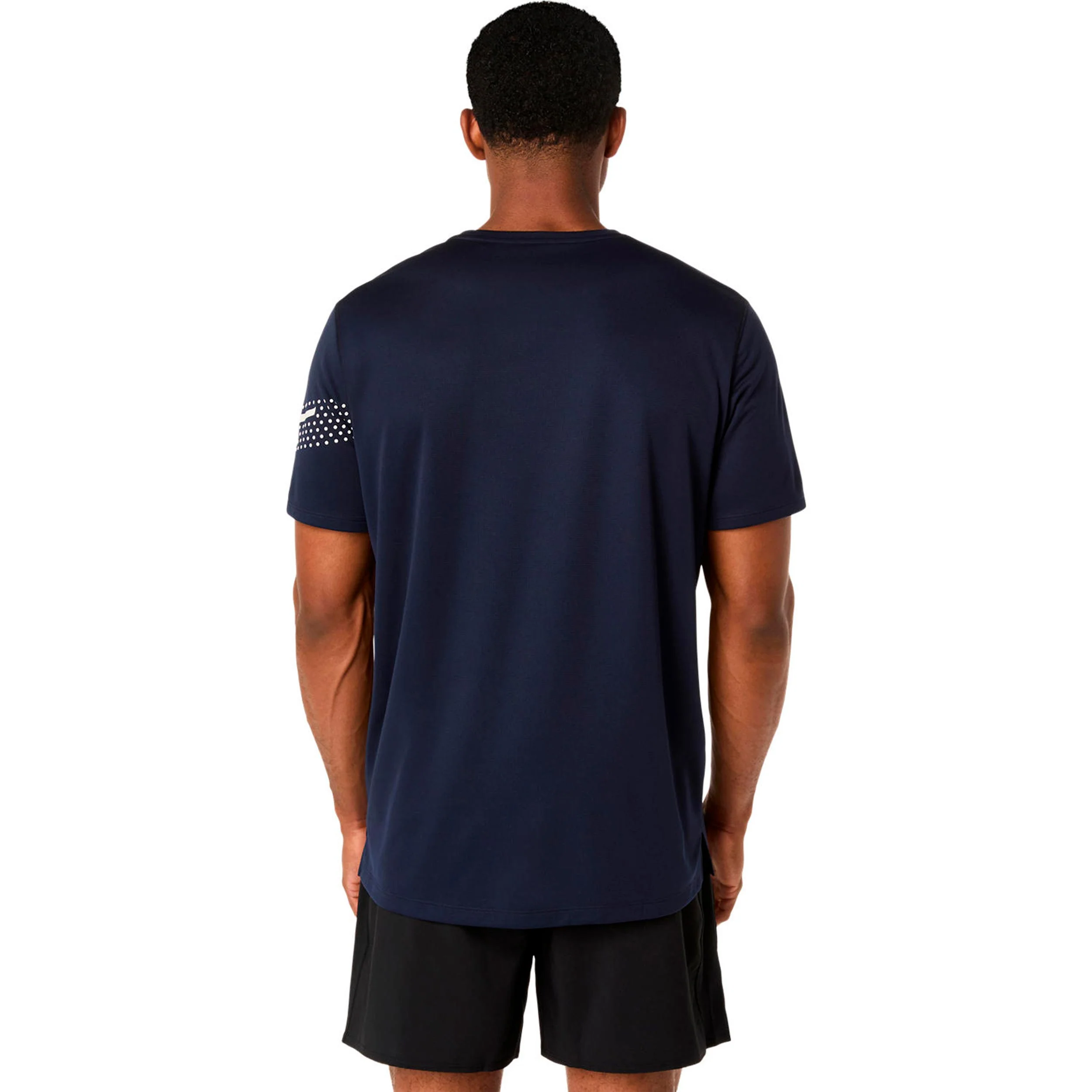 Icon Laufshirt Herren-dunkelblau, beige - Image 2