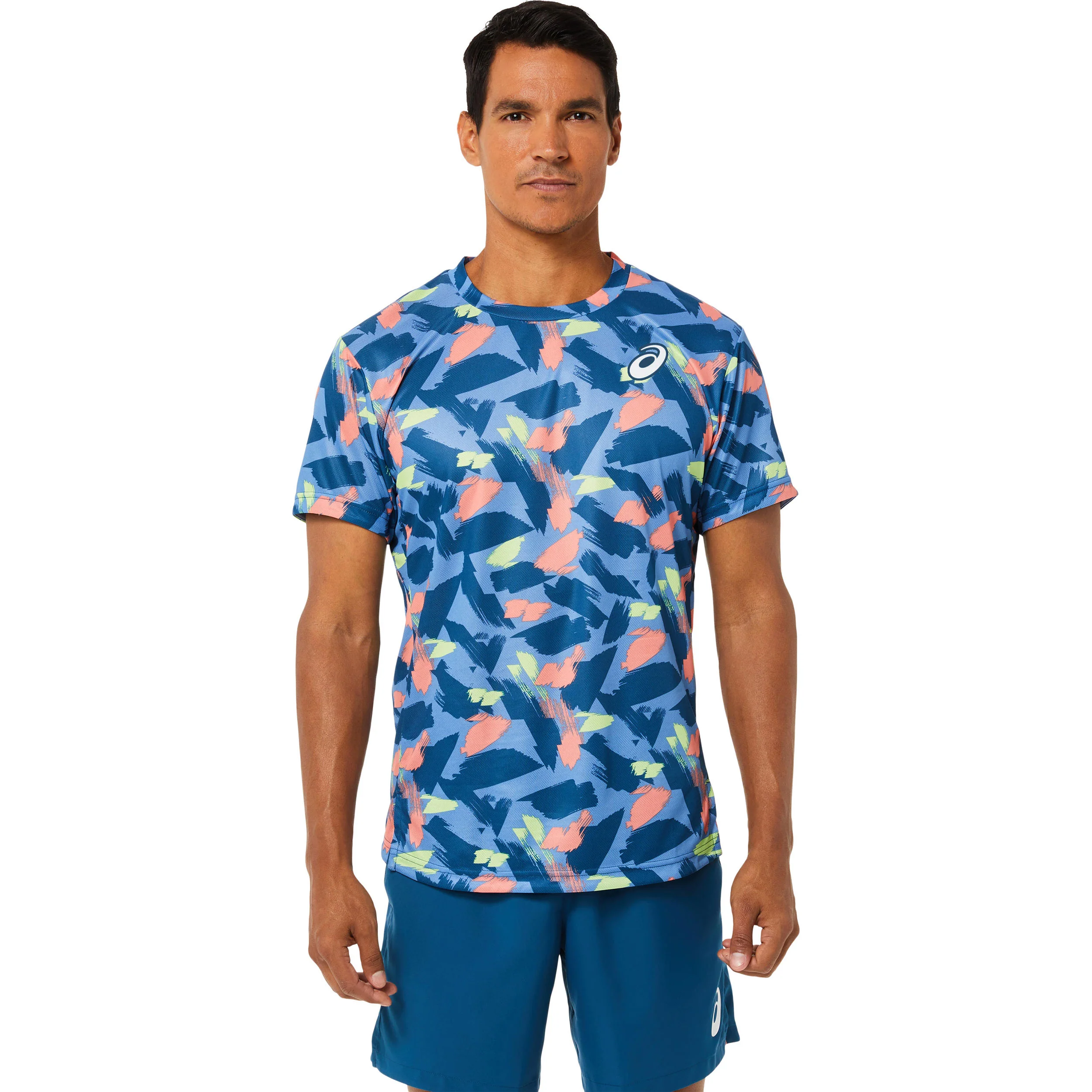 Match Graphic T-Shirt Herren-Blau - Image 3