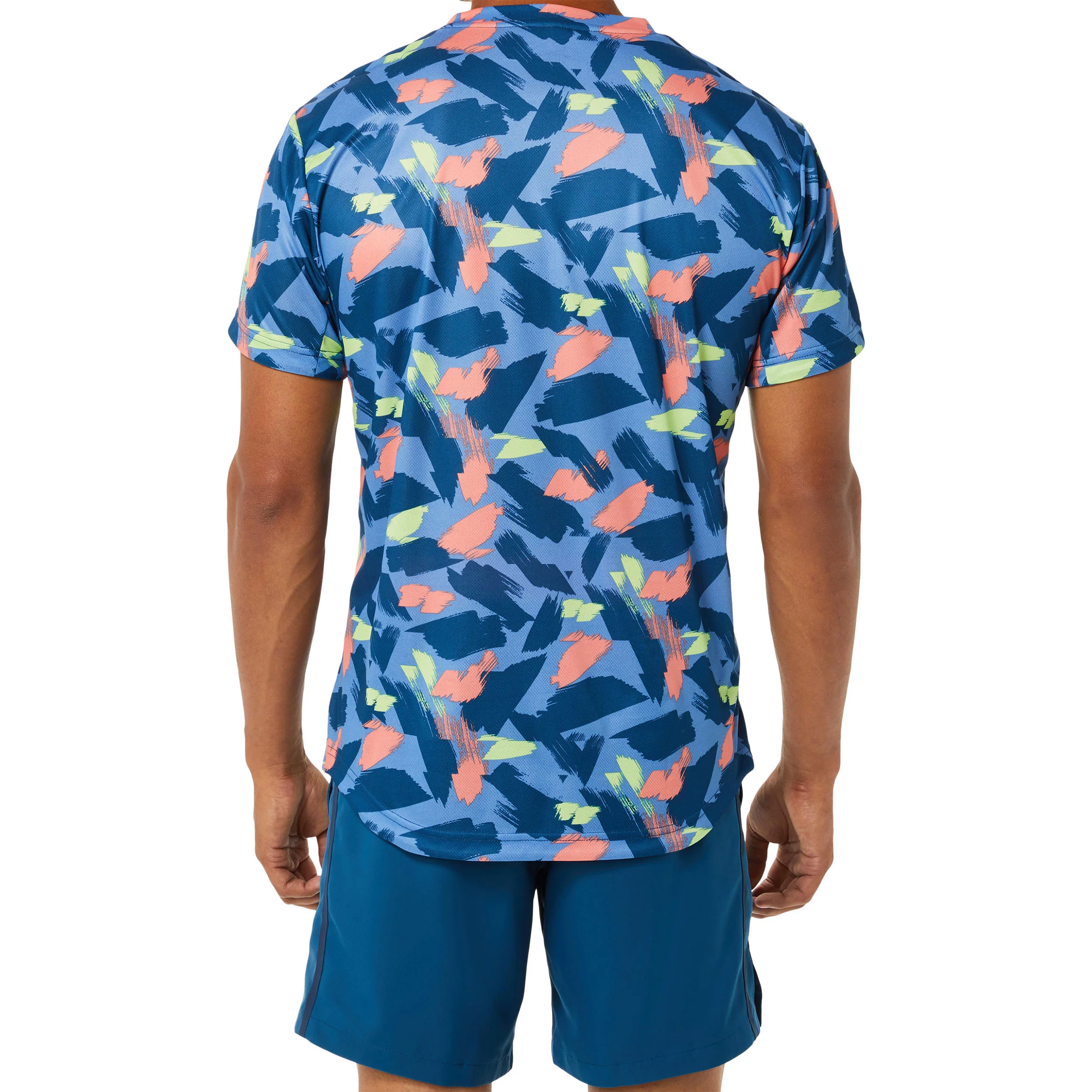 Match Graphic T-Shirt Herren-Blau - Image 4