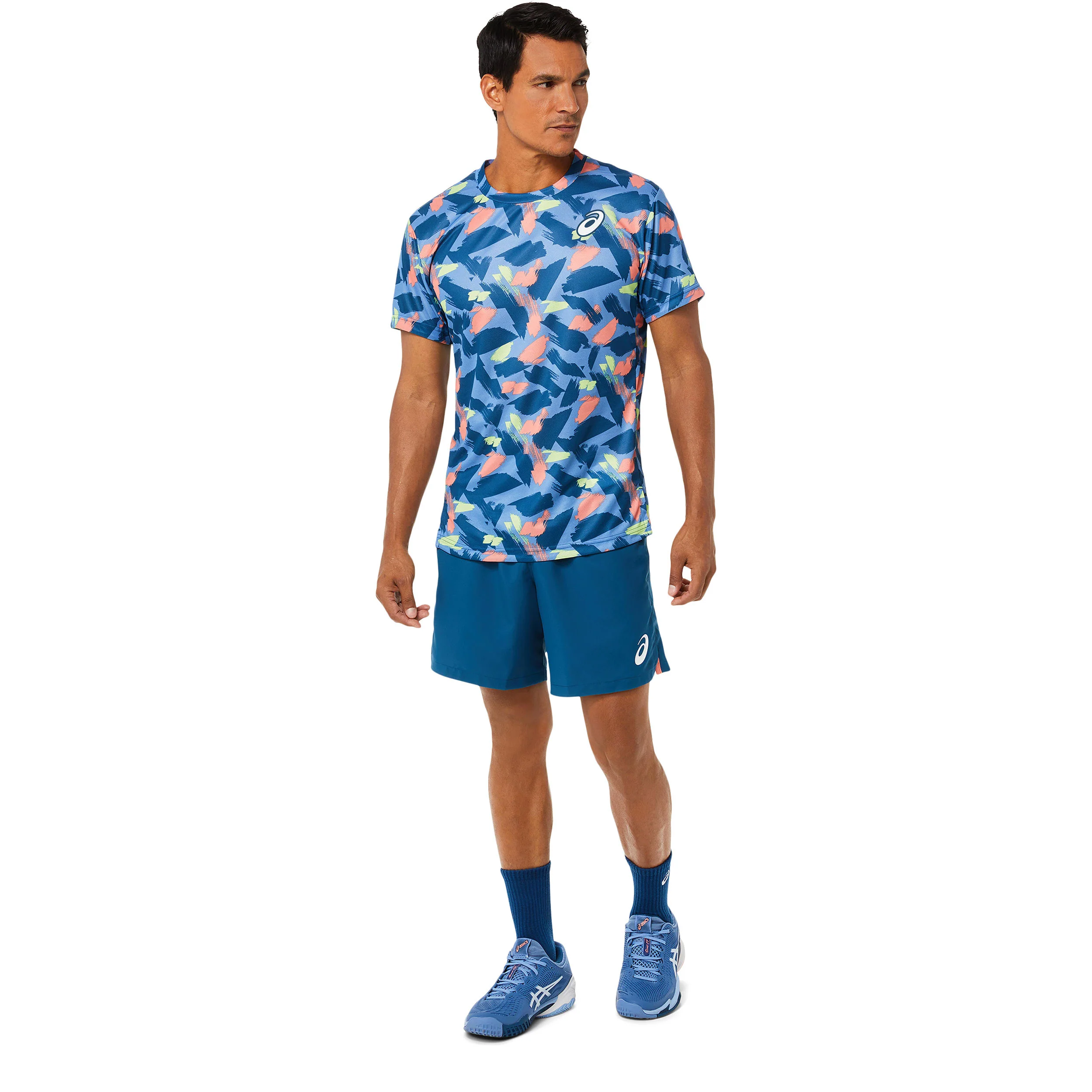Match Graphic T-Shirt Herren-Blau - Image 5