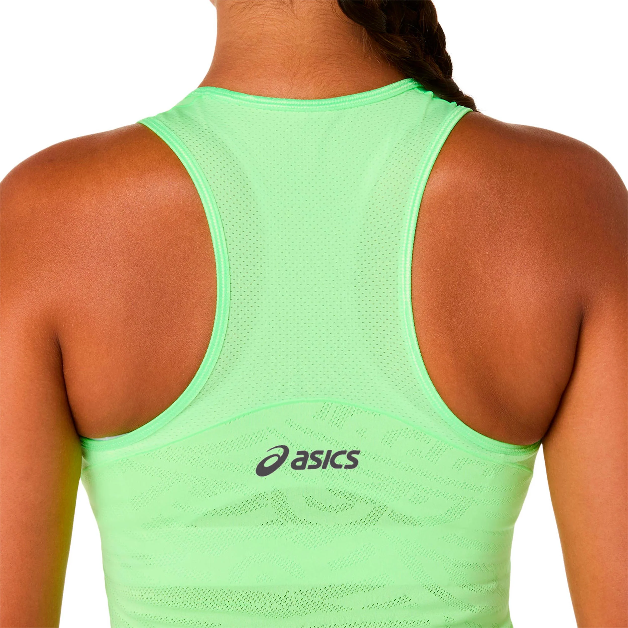 Match Jacquard Crop Tank-Top Damen-limette - Image 5