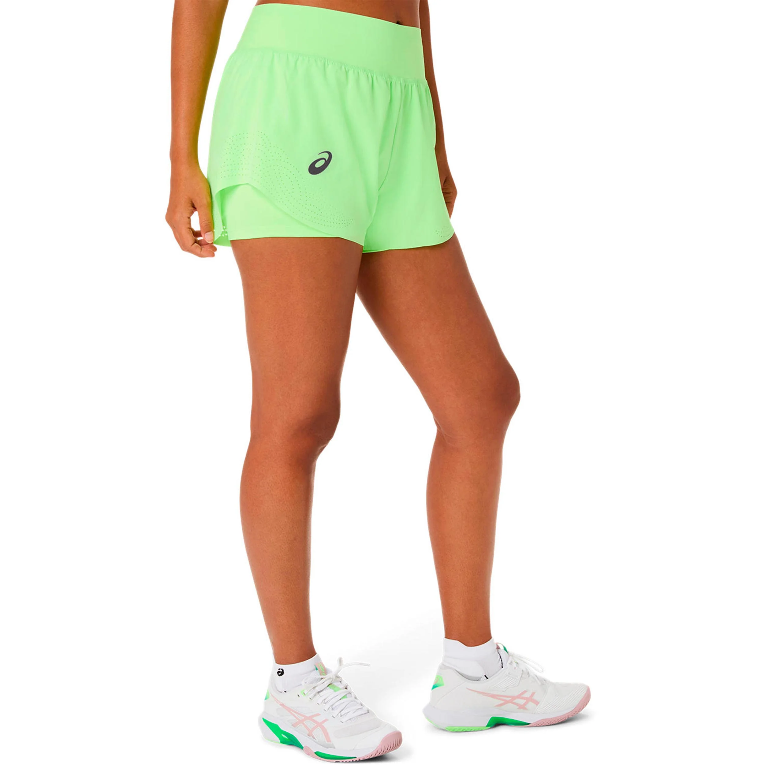 Match Laser Cut Shorts Damen-limette - Image 3