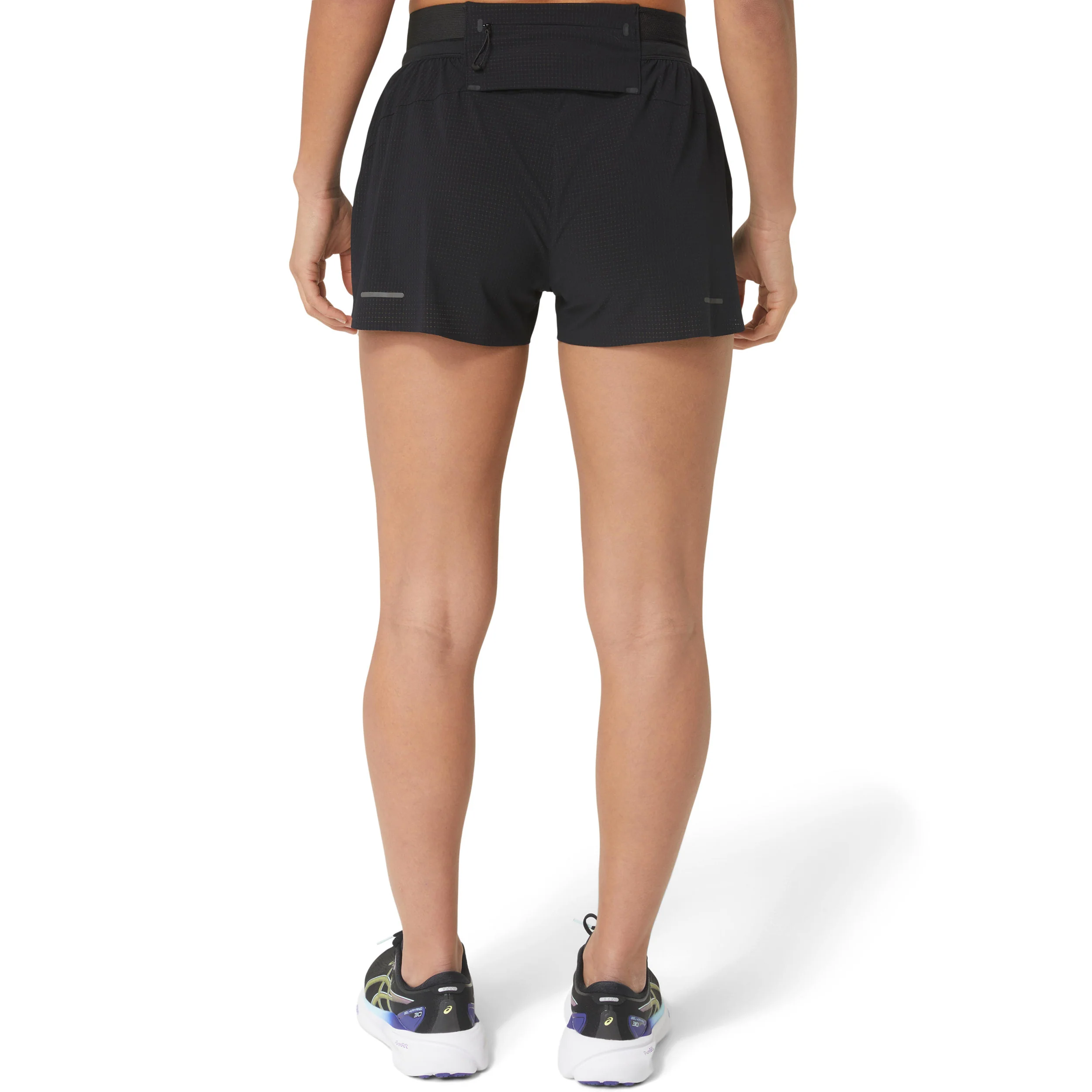 Metarun Split Laufshorts Damen-Schwarz - Image 7