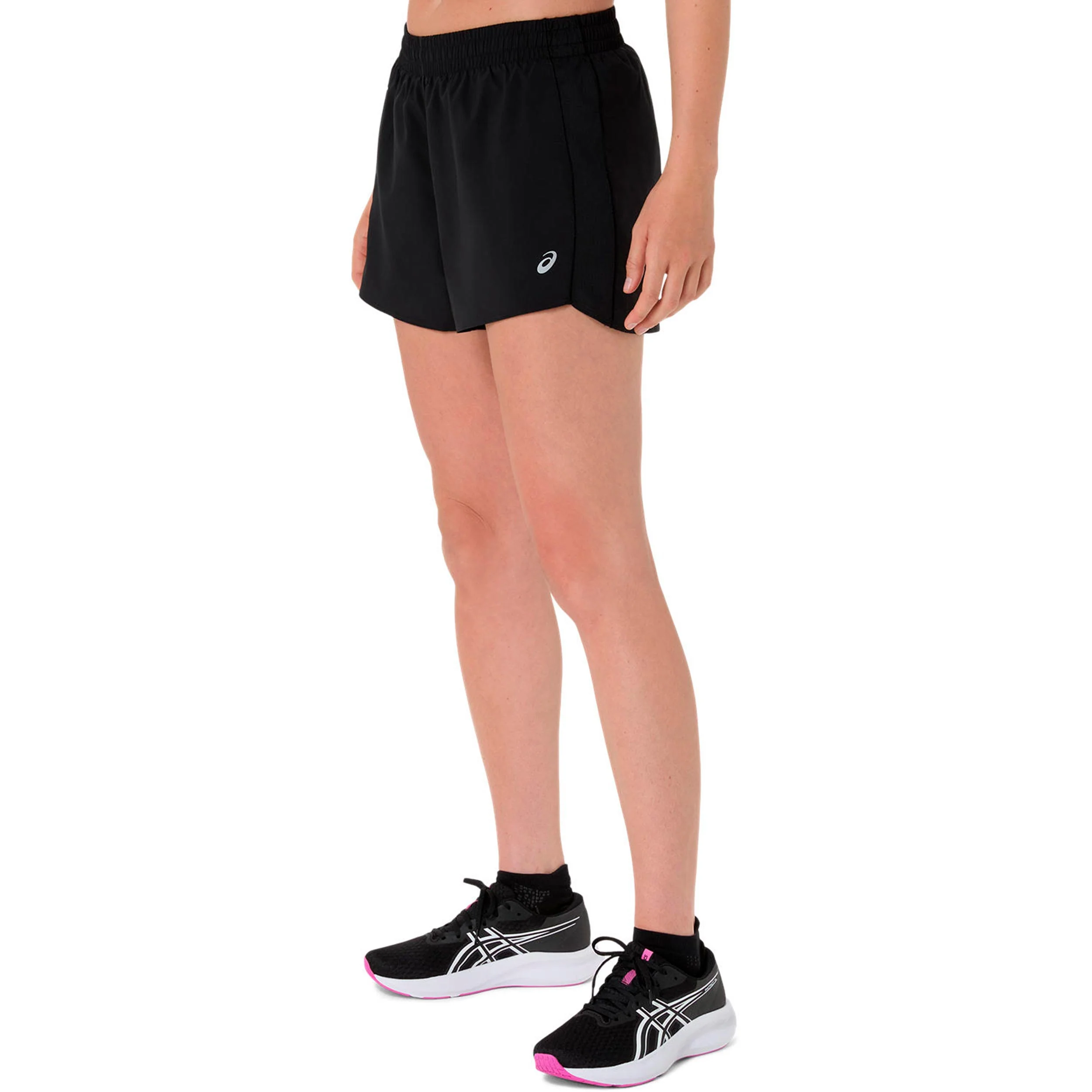 Metarun Split Laufshorts Damen-schwarz - Image 3