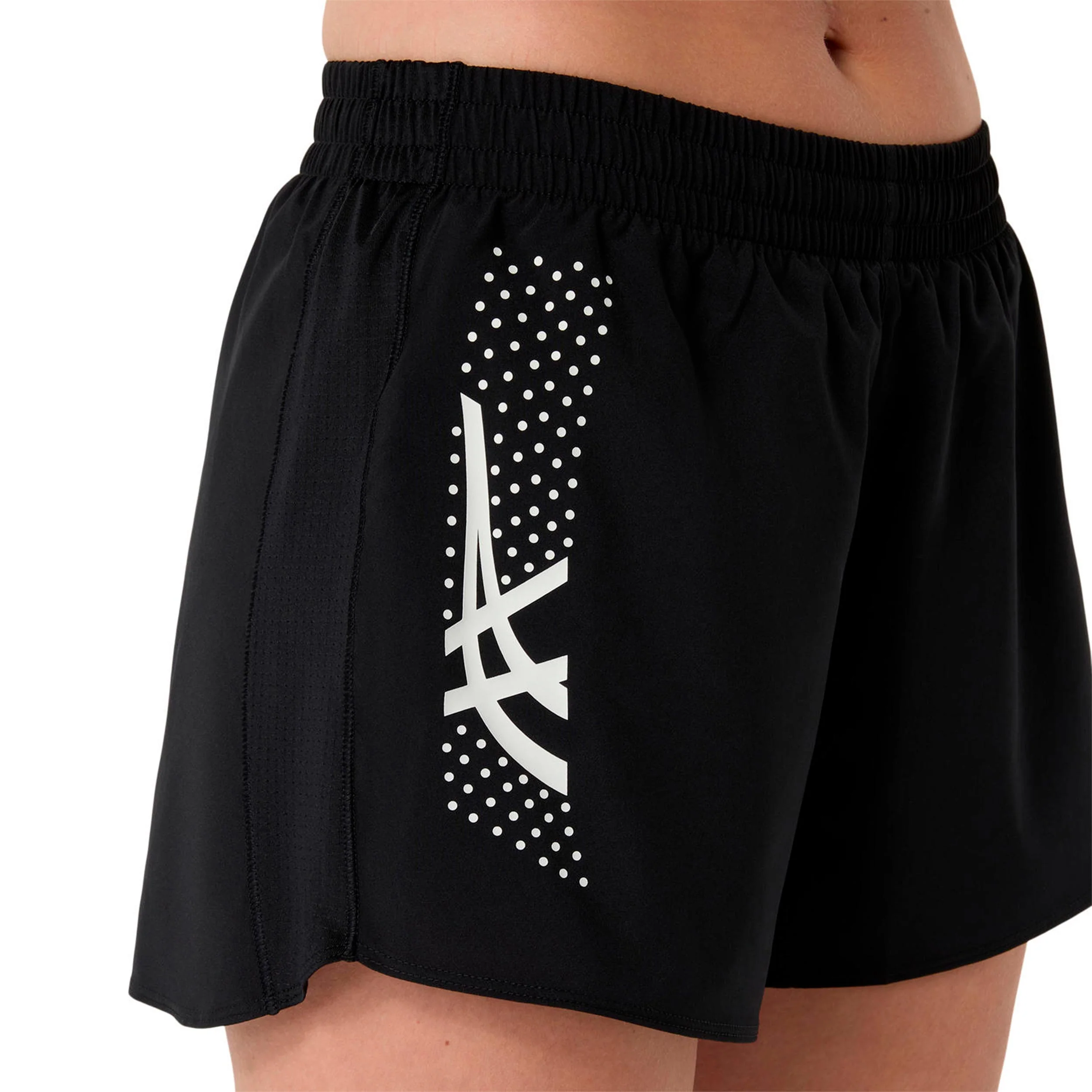 Metarun Split Laufshorts Damen-schwarz - Image 5