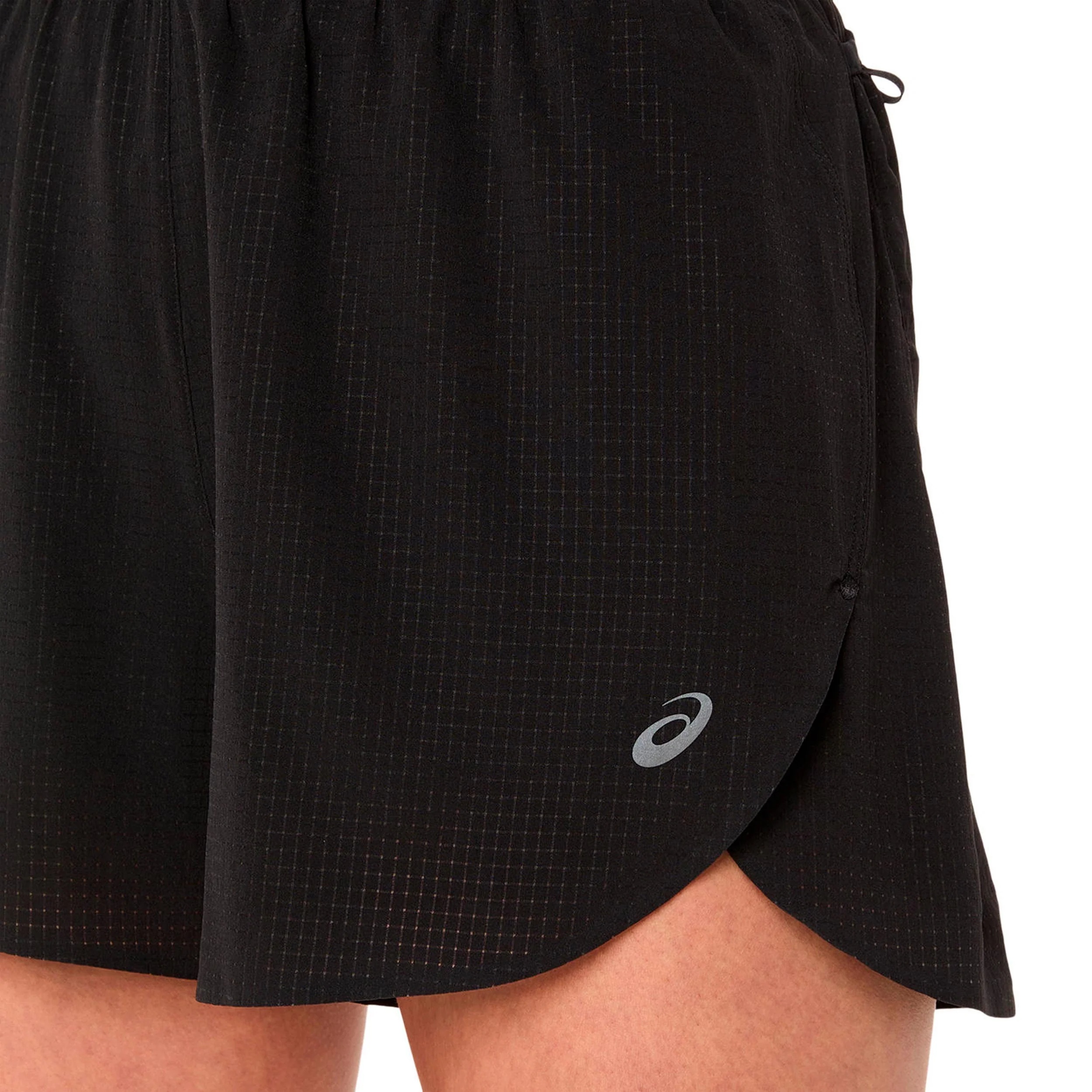 Metarun Split Laufshorts Damen-schwarz - Image 4