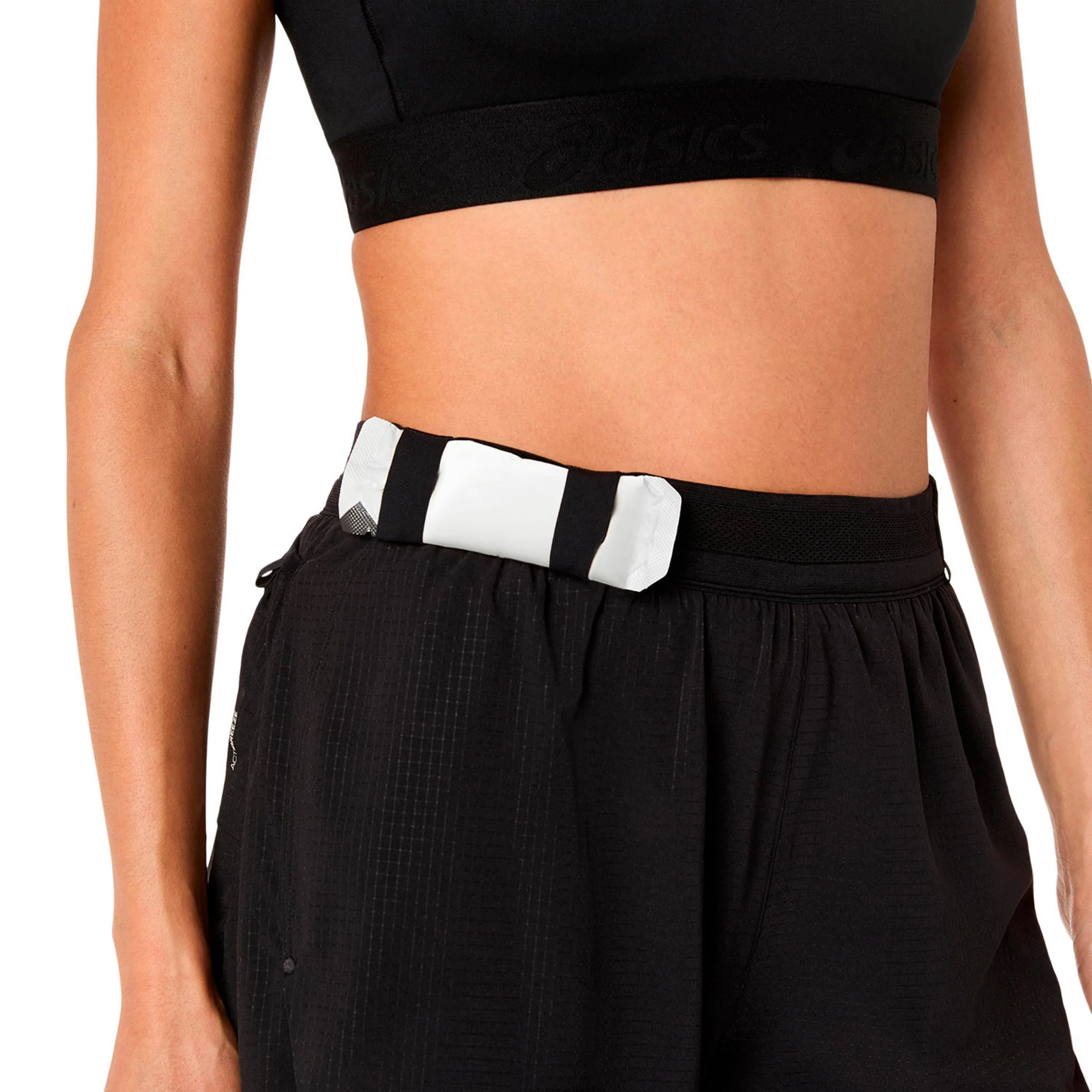 Metarun Split Laufshorts Damen-schwarz - Image 8
