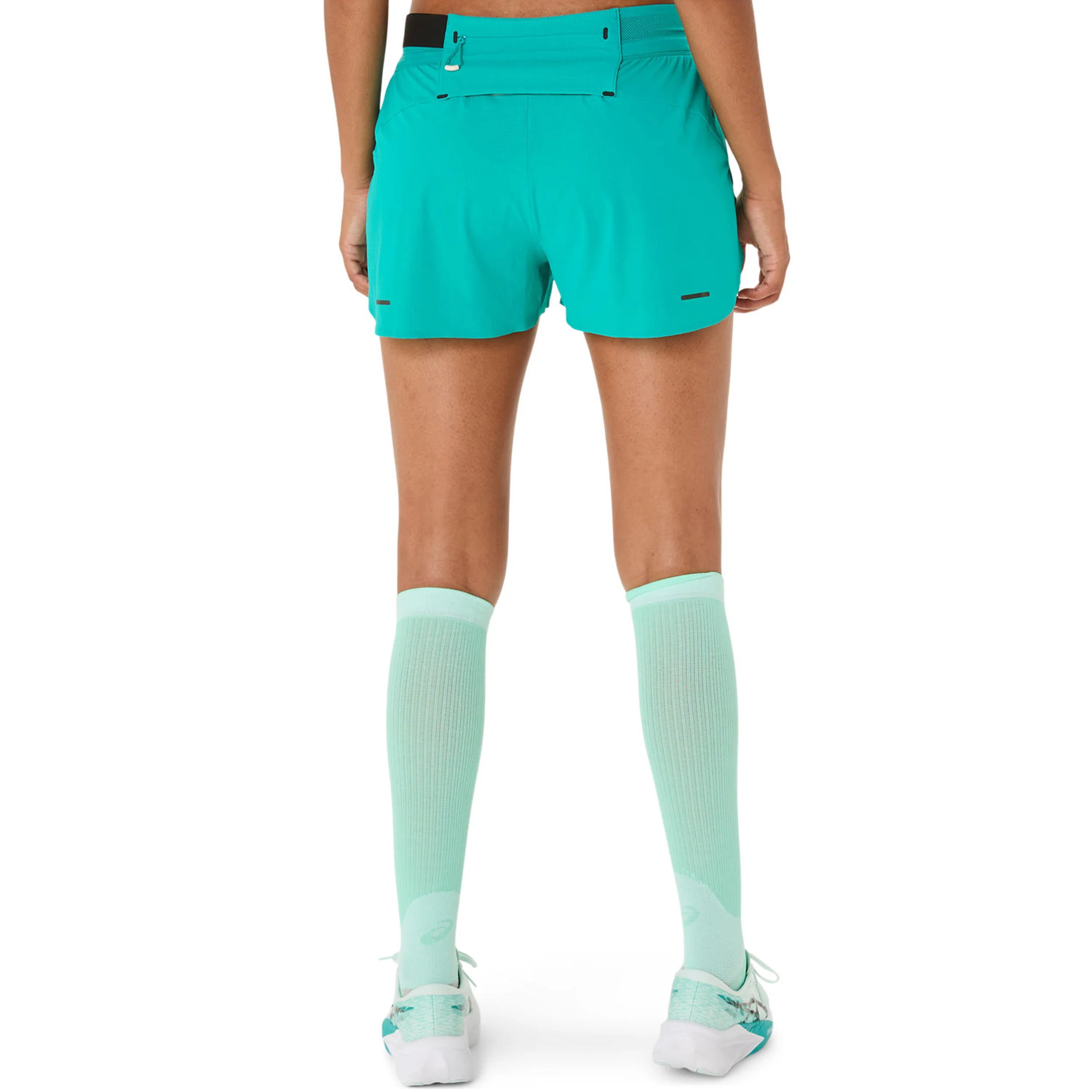 Metarun Split Laufshorts Damen-Türkis - Image 7
