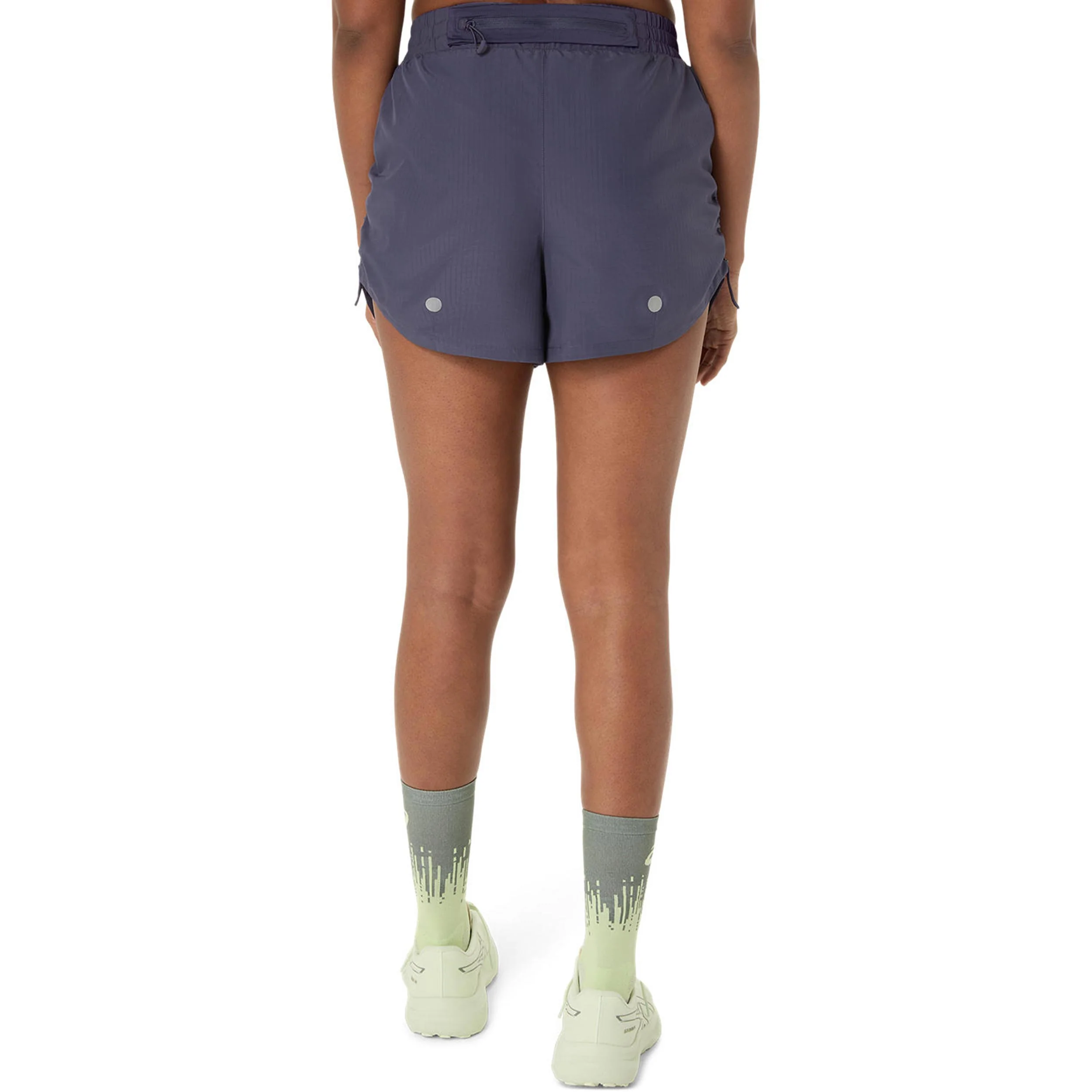 Nagino 4in Run Laufshorts Damen-blaugrau, blau - Image 3