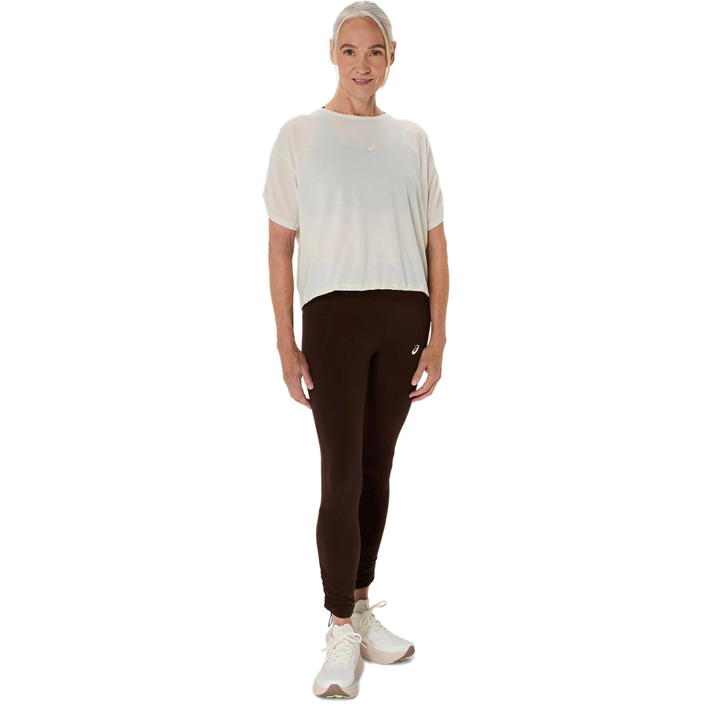 Nagino Run Laufshirt Damen-creme - Image 12