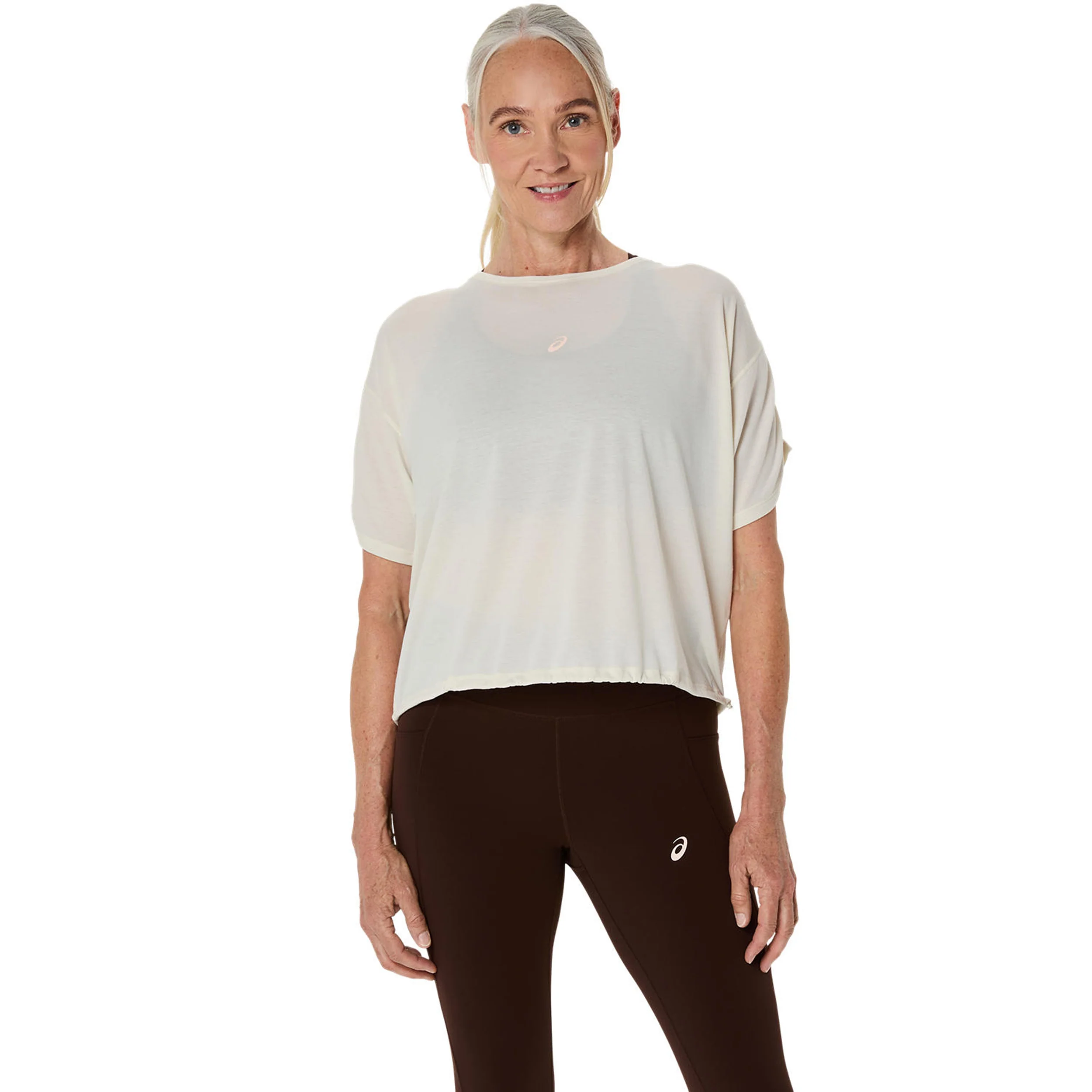 Nagino Run Laufshirt Damen-creme - Image 6