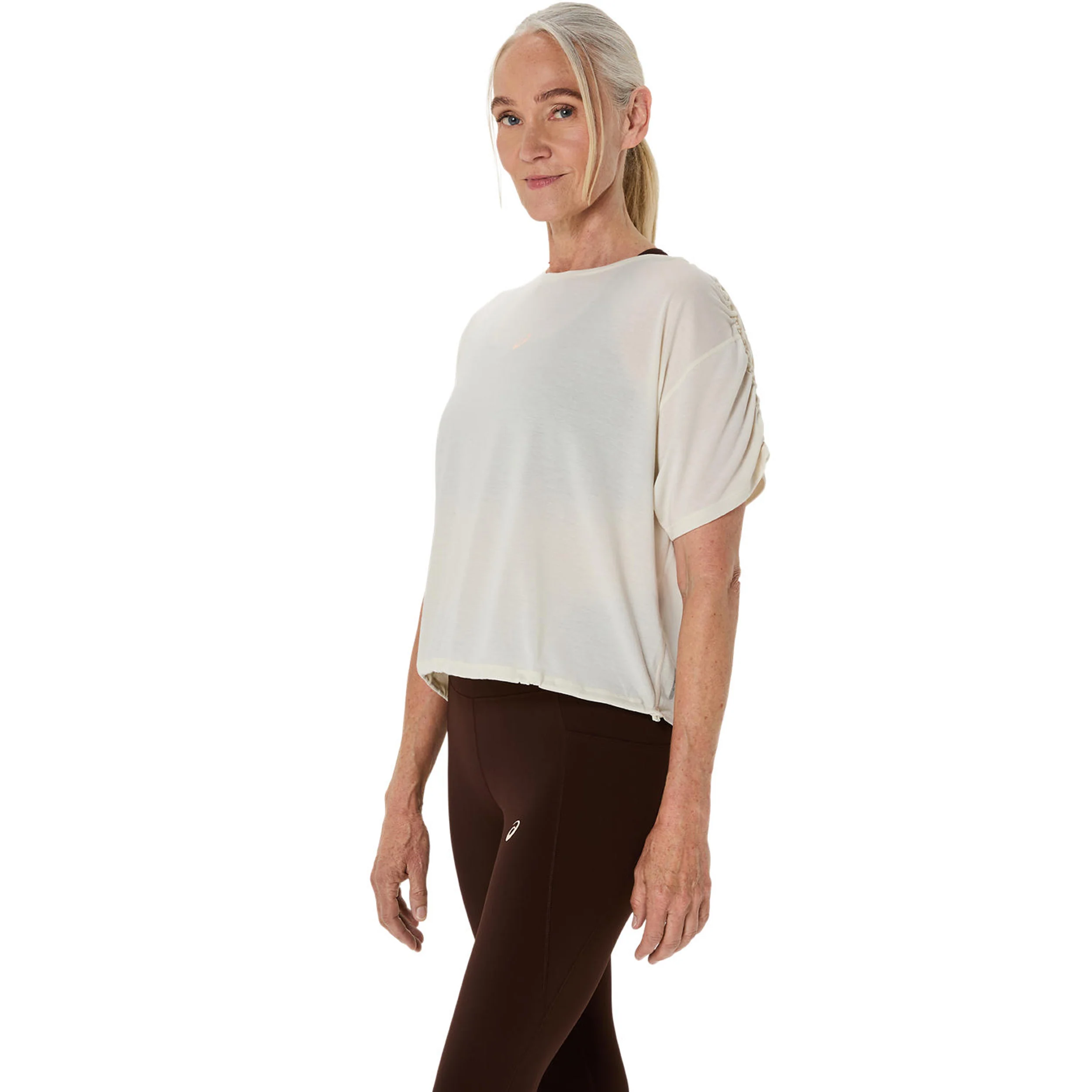 Nagino Run Laufshirt Damen-creme - Image 8
