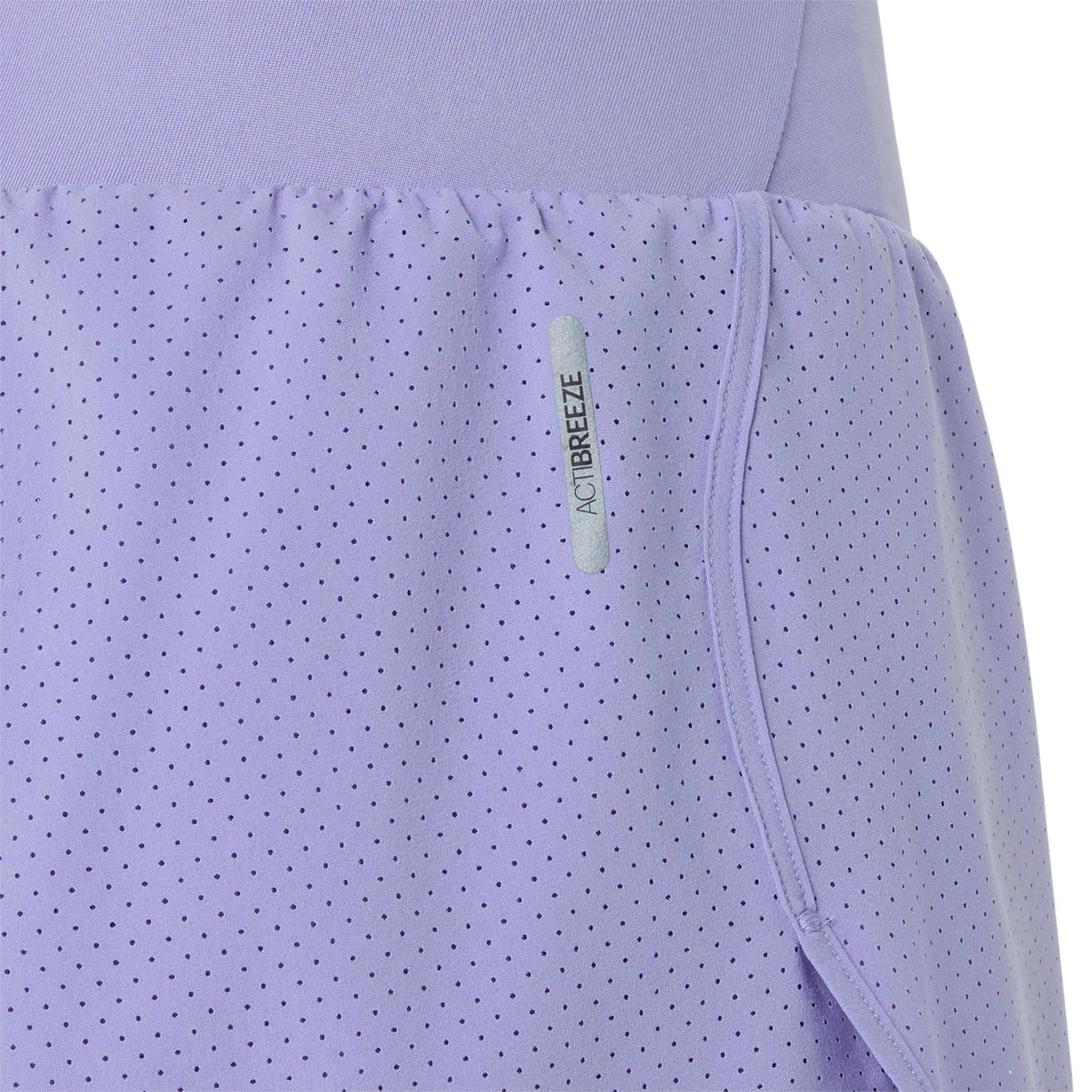 Road 2in1 3.5in Laufshorts Damen - flieder, silber - Image 9